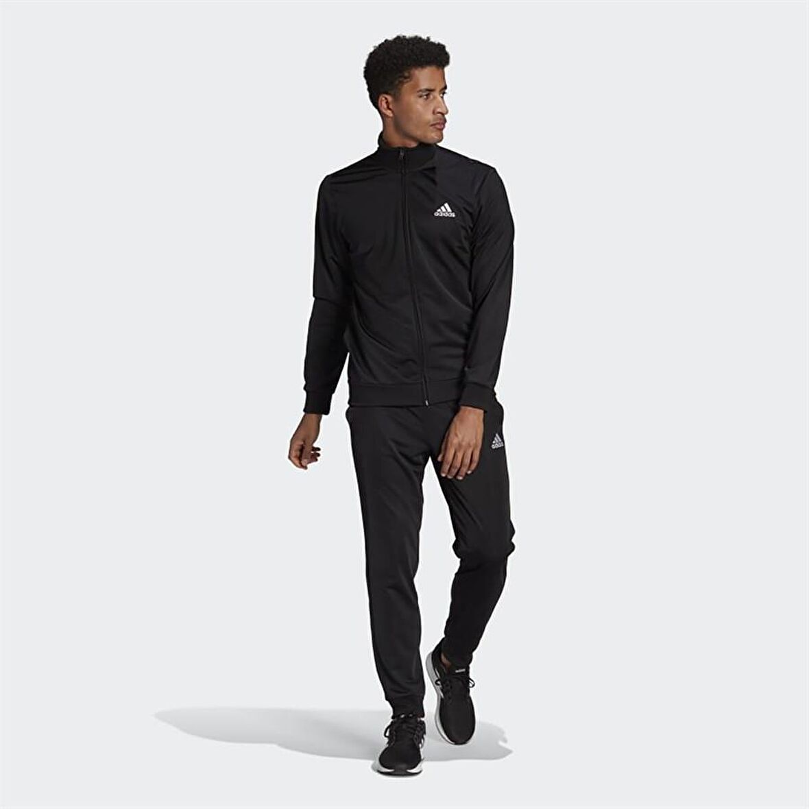GK9656-E adidas M Sl Tr Tt Ts Erkek Eşofman Takımı Siyah