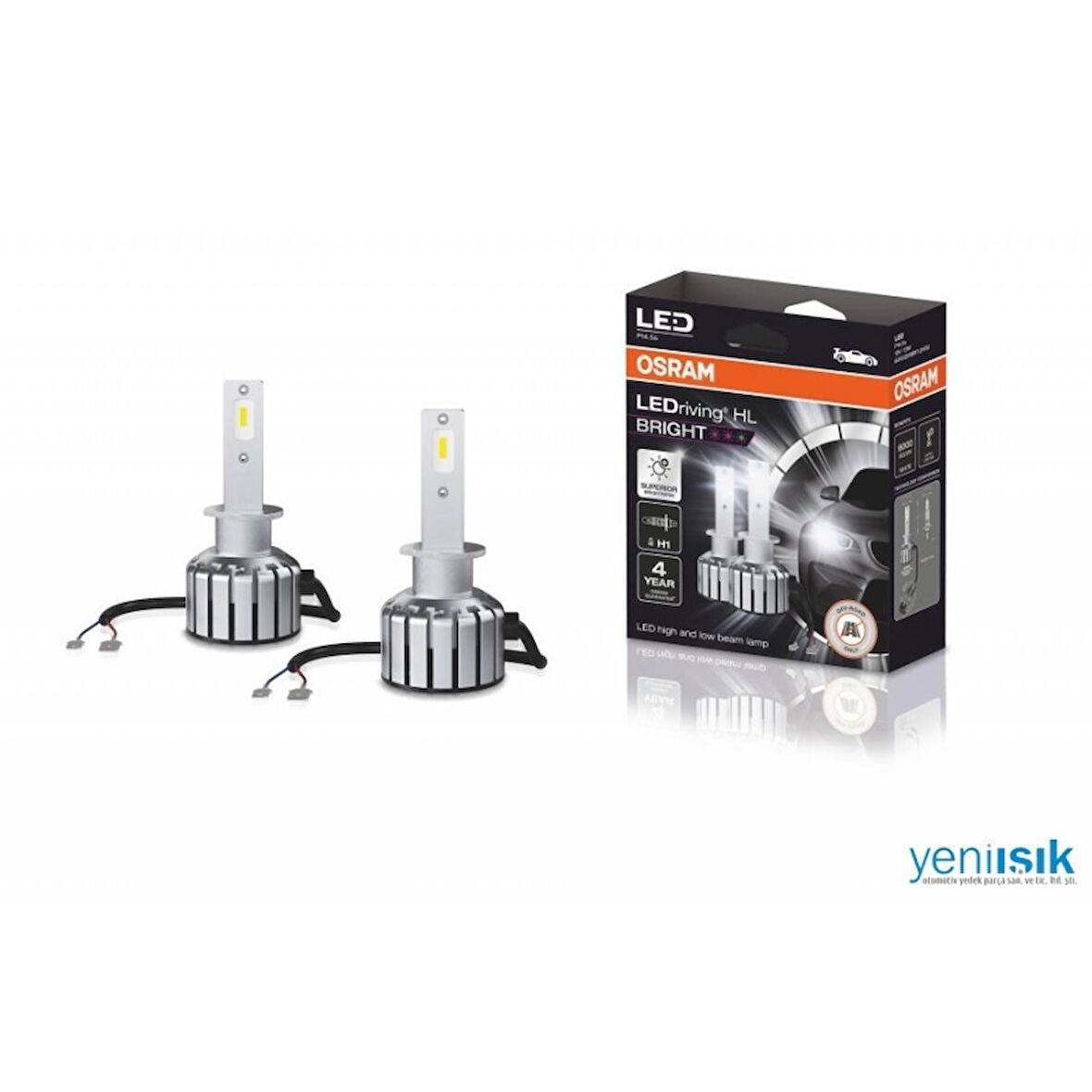 Osram H1 LED Bright %300 Fazla Işık (Takım - 2 Adet)