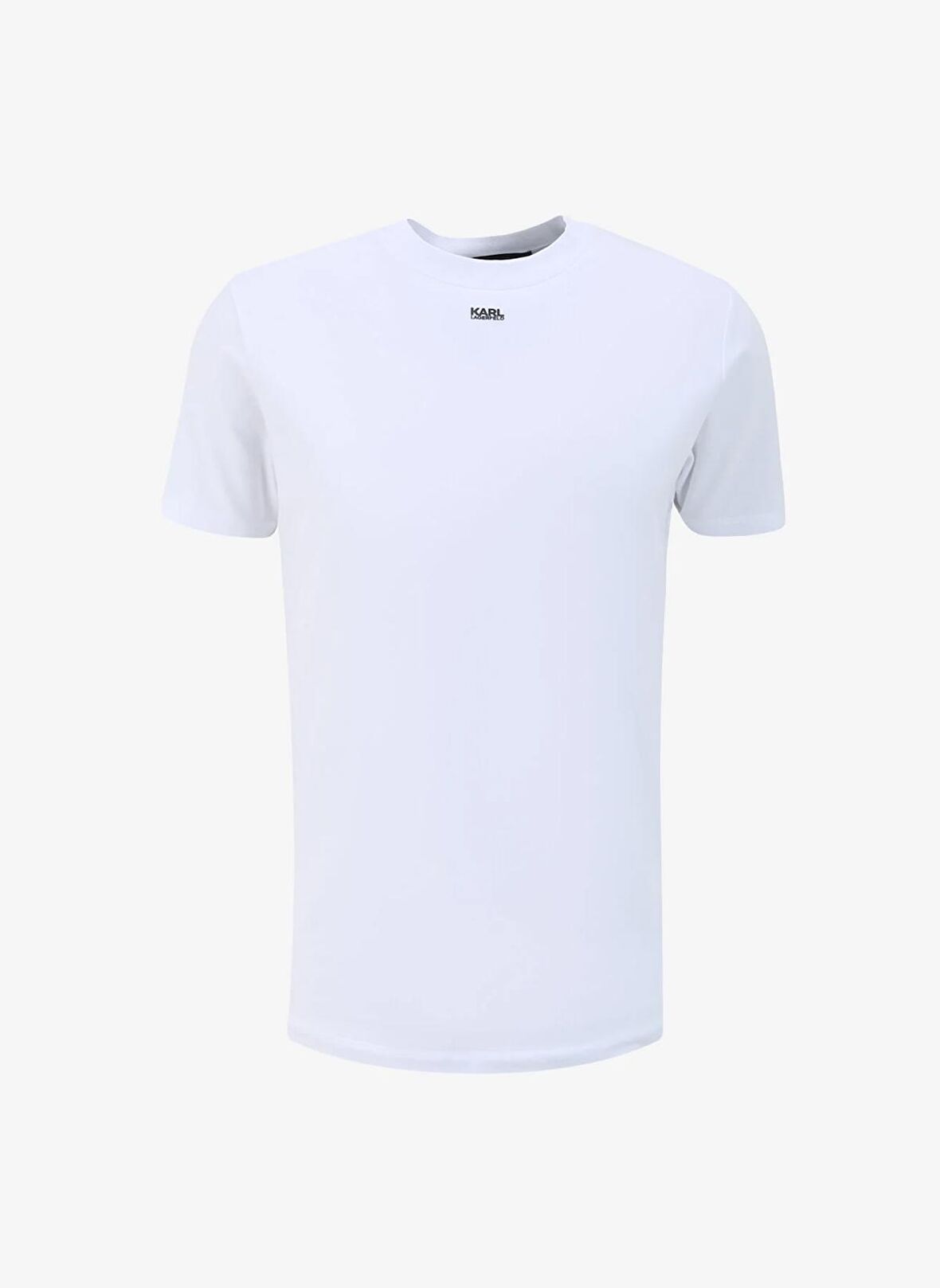 KARL LAGERFELD Bisiklet Yaka Beyaz Erkek T-Shirt 755034542221