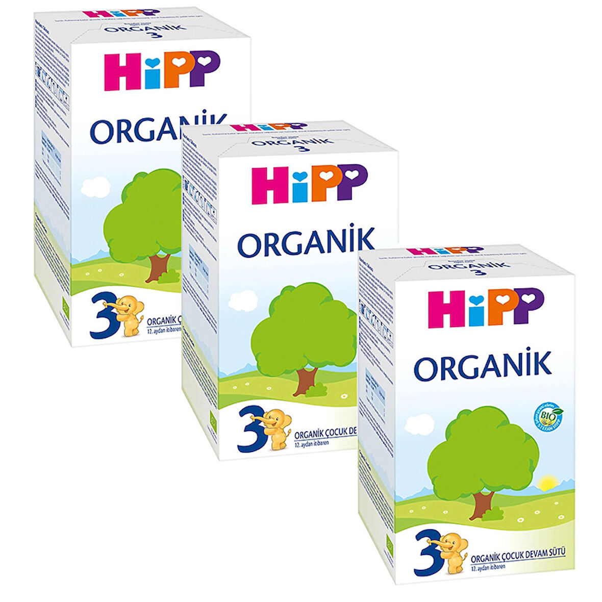 Hipp Organik 3 Prebiyotik Devam Sütü 3 x 600 gr