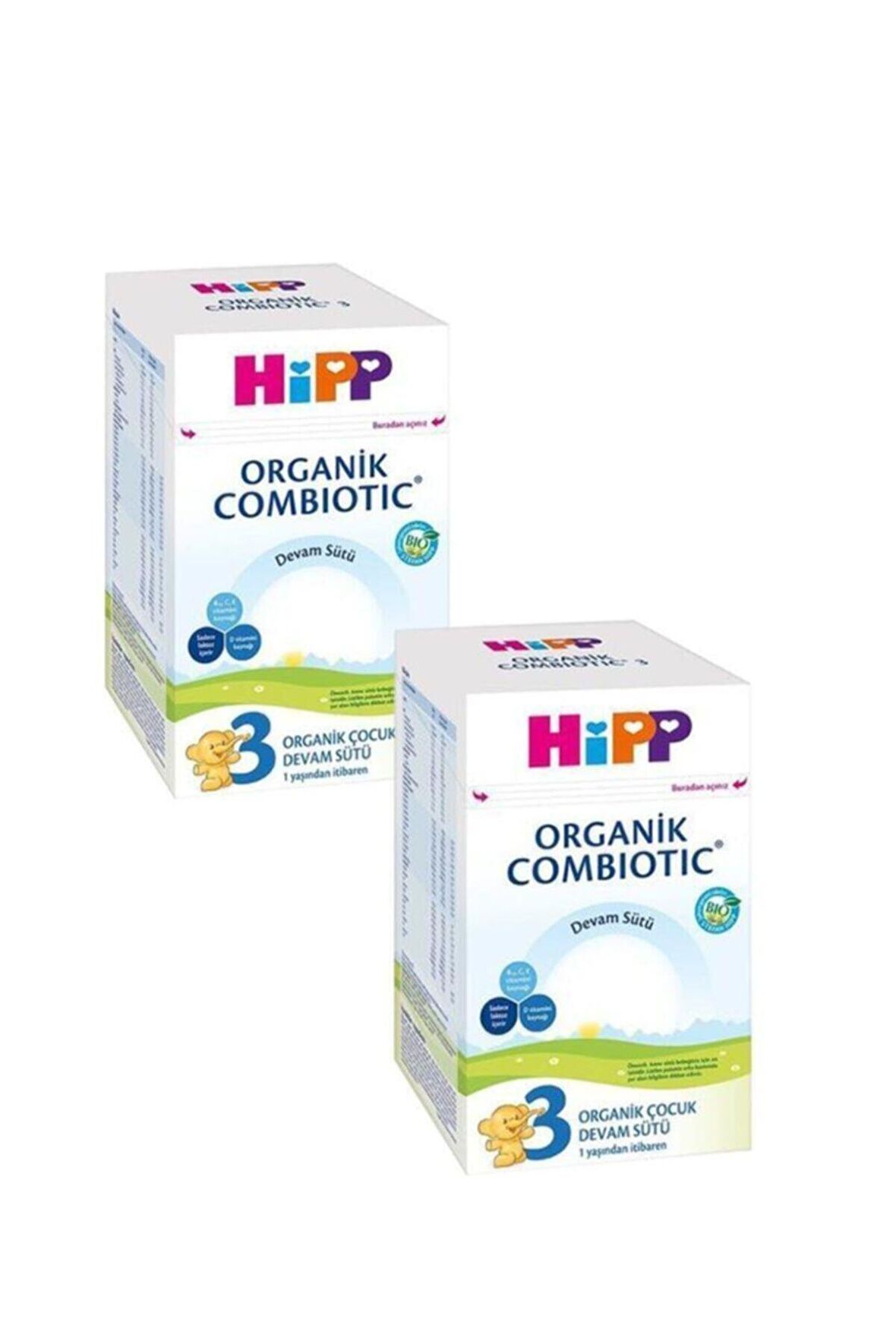 Hipp 3 Organik Combiotic Devam Sütü 800 gr 2'li Avantaj Paket