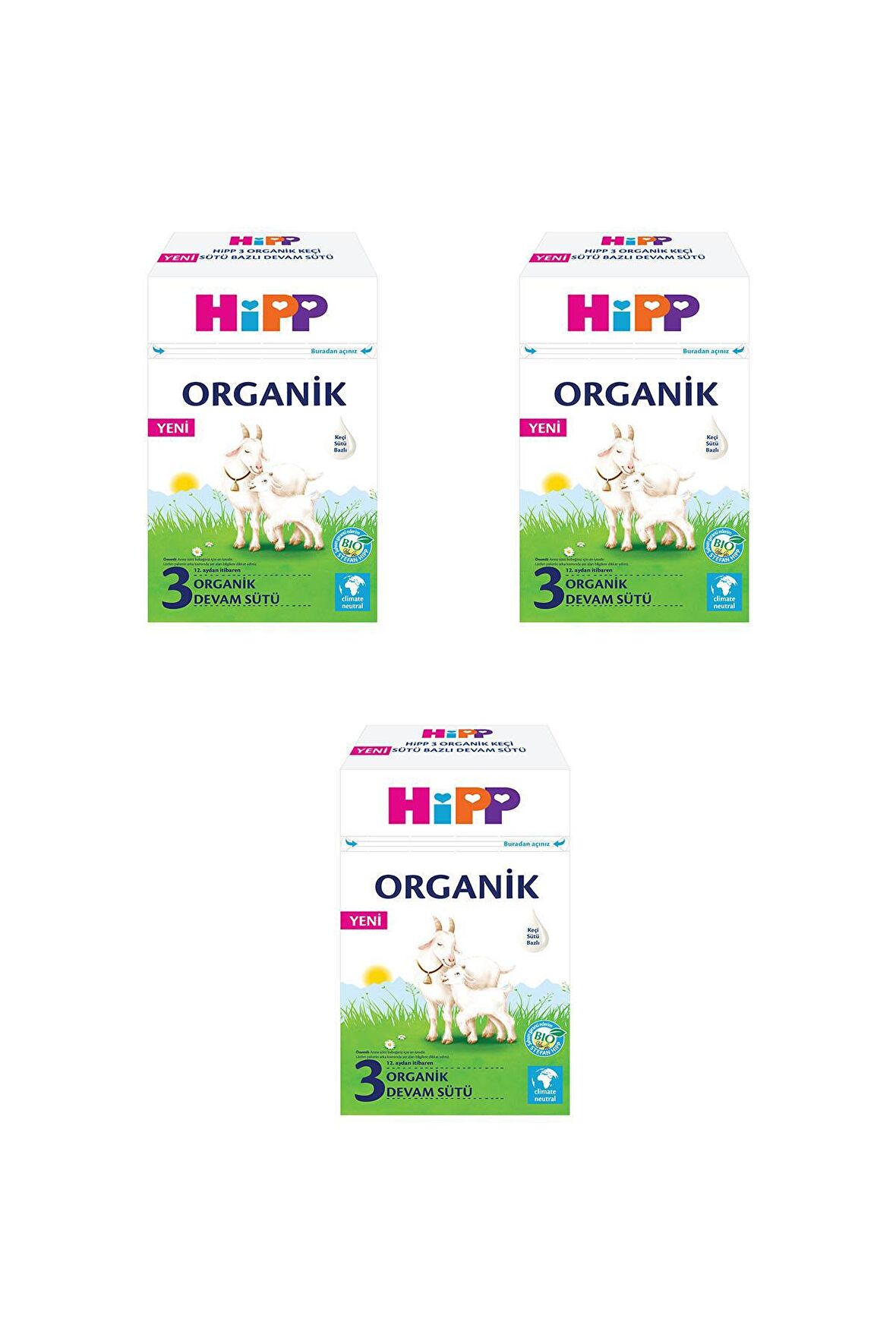 Hipp Organik 3 Prebiyotik Biberon Maması 3 x 400 gr