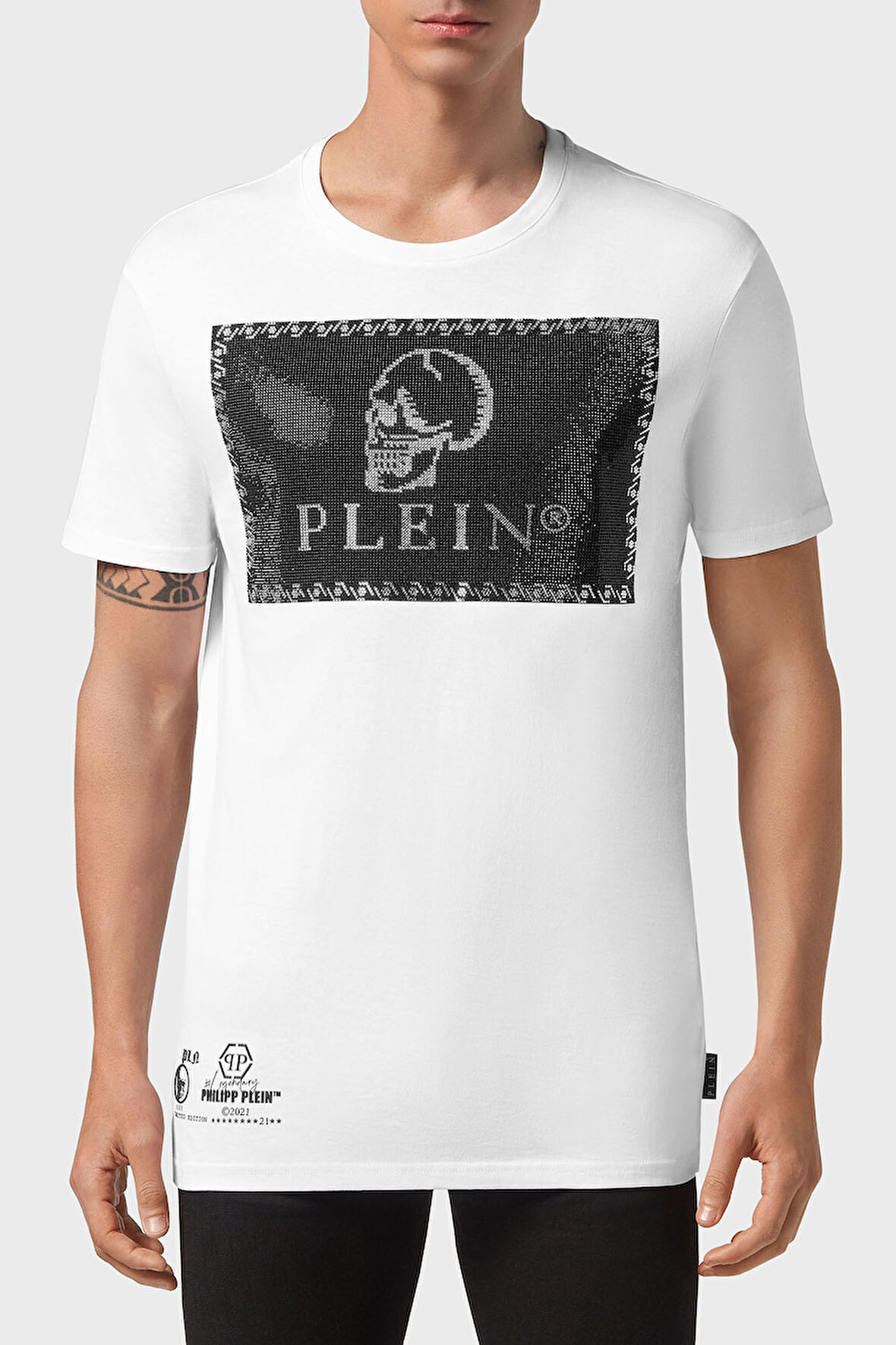 Philipp Plein Erkek T Shirt MTK5082 PJY002N 01