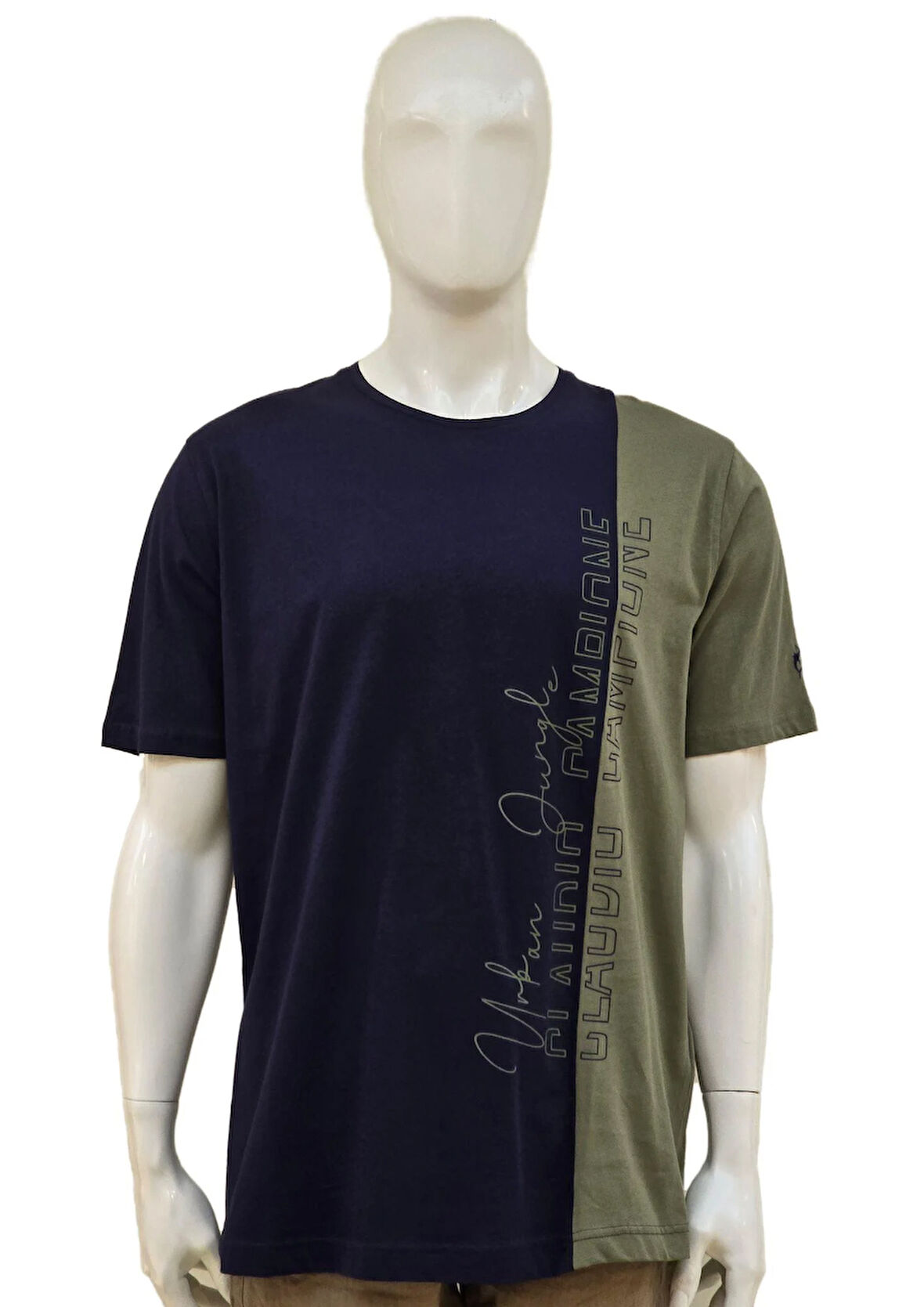 Campione 1319204 Erkek T-Shirt Indigo