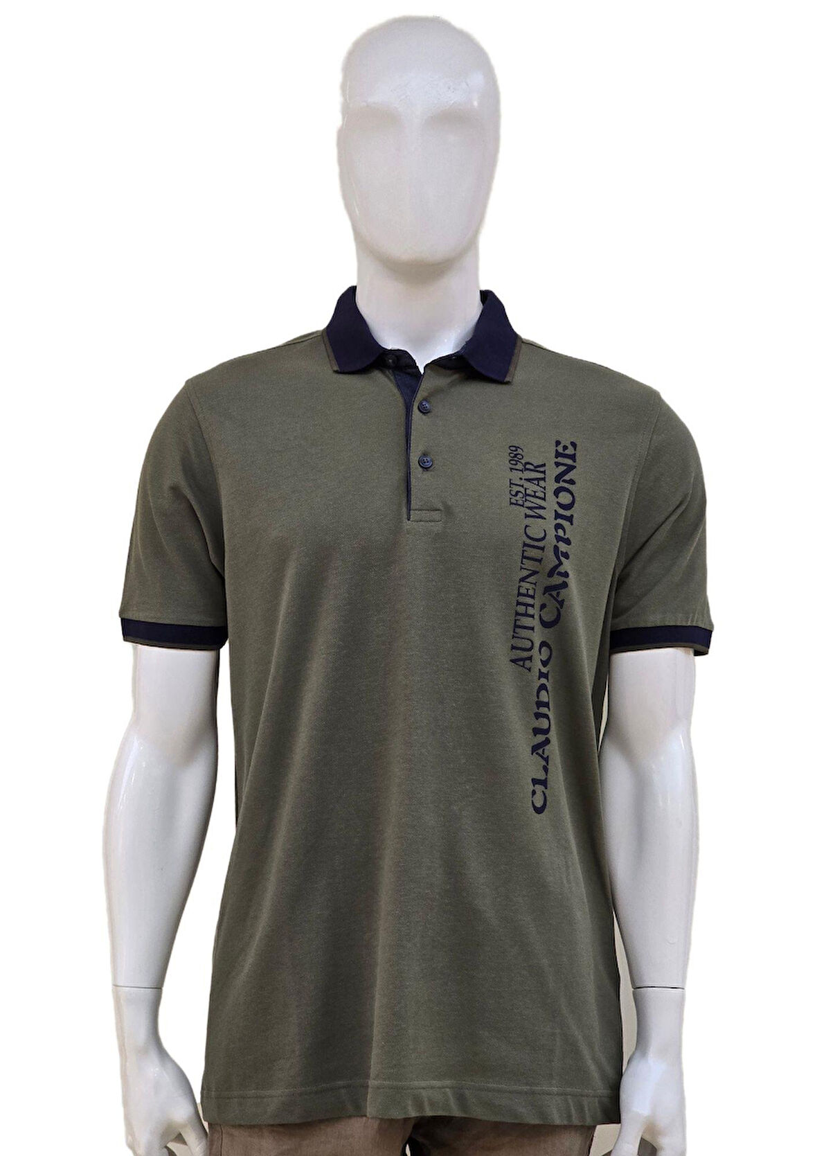 Campione 1319206 Erkek Polo T-Shirt Olive