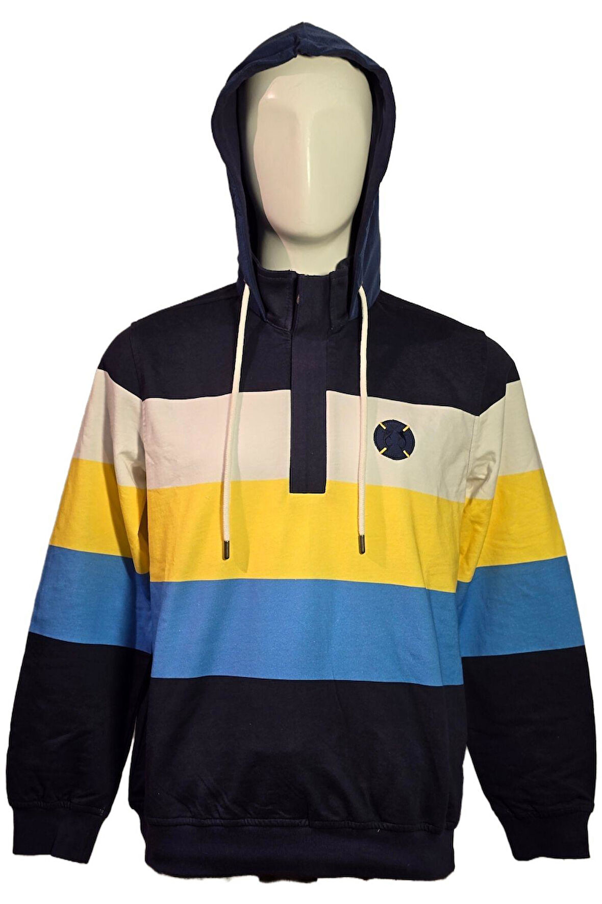 Campione 1319603 Erkek Kapşonlu Sweatshirt Admiral Blue