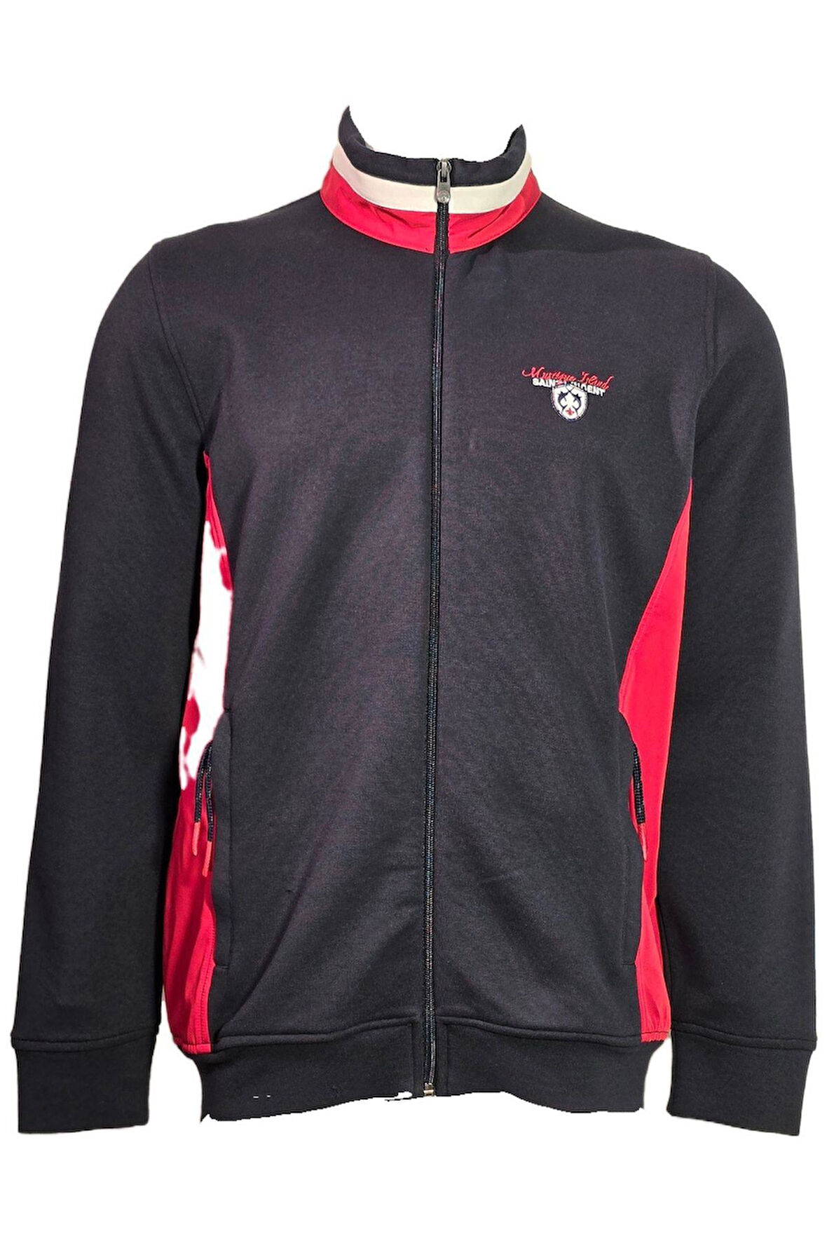 Campione 1919010 Erkek Sweatshirt White/Navy