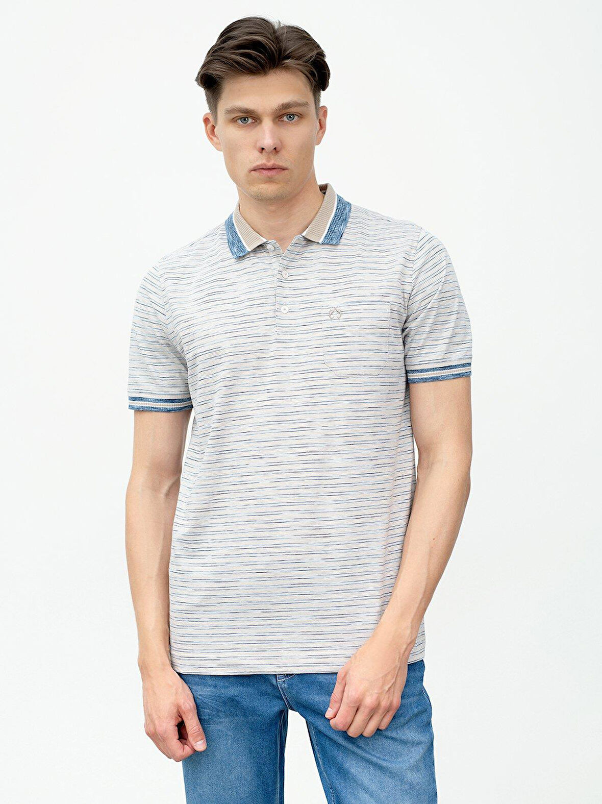 Campione 1919103 Erkek Polo T-Shirt Camel