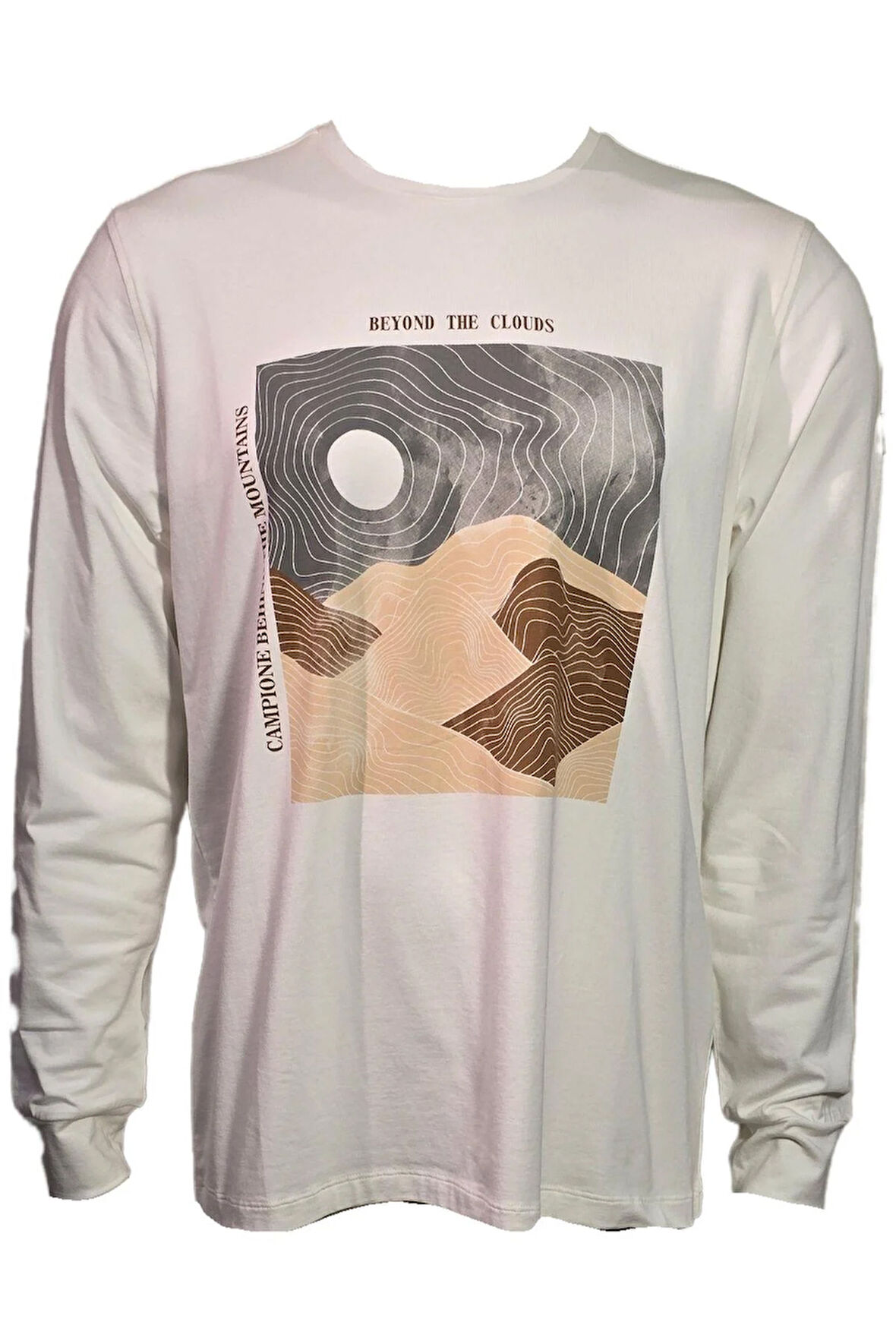 Campione 3099309 Erkek Sweatshirt Off White