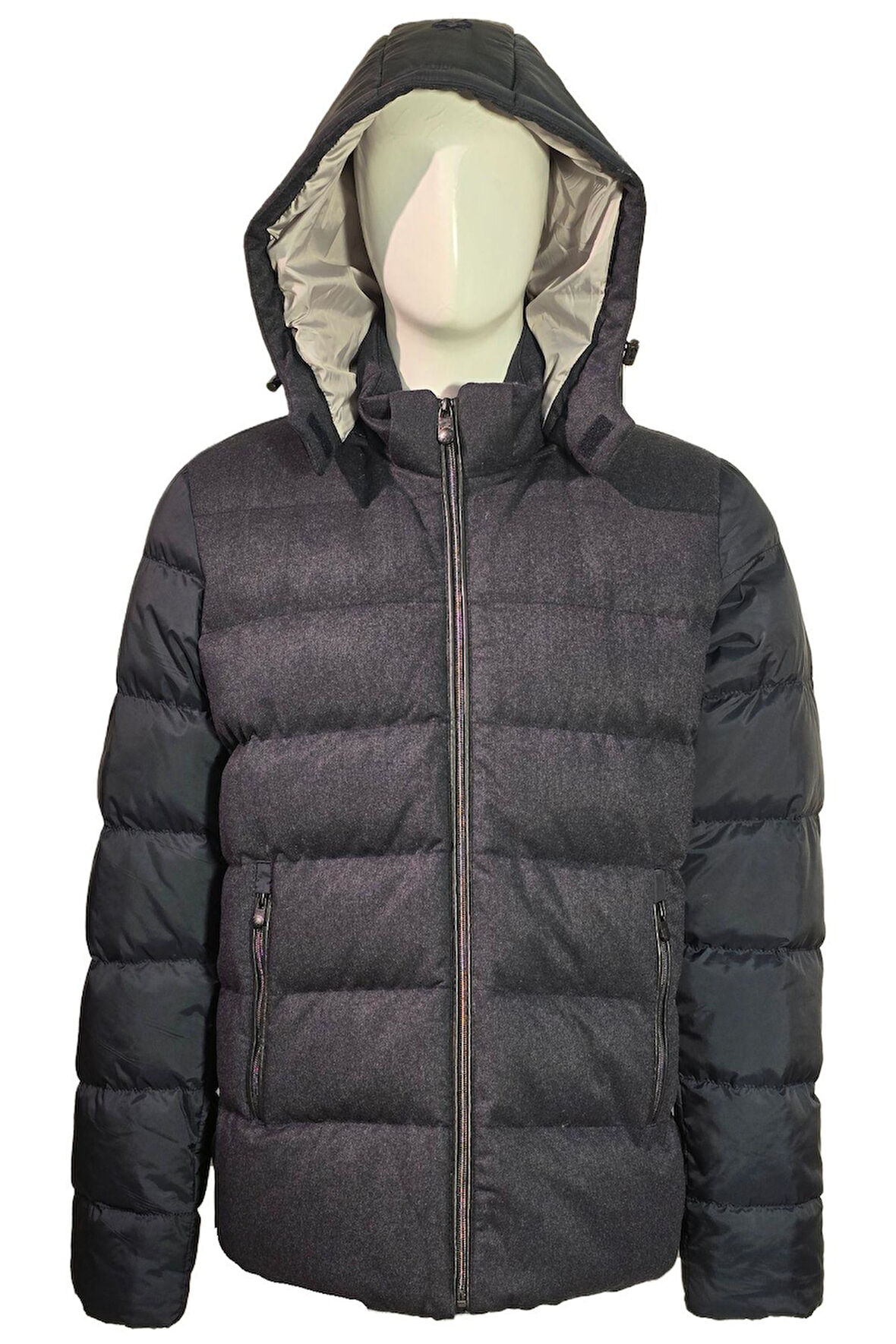 Campione 3229201 Erkek Kapşonlu Mont Navy