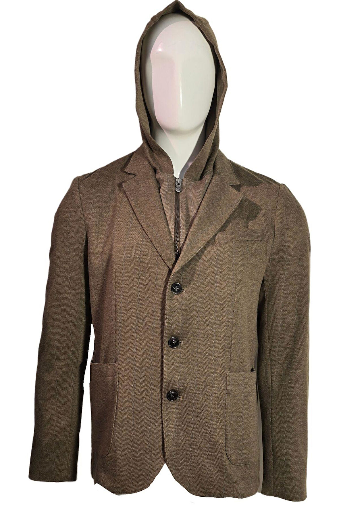 Campione 3319301 Erkek Triko Ceket Beige