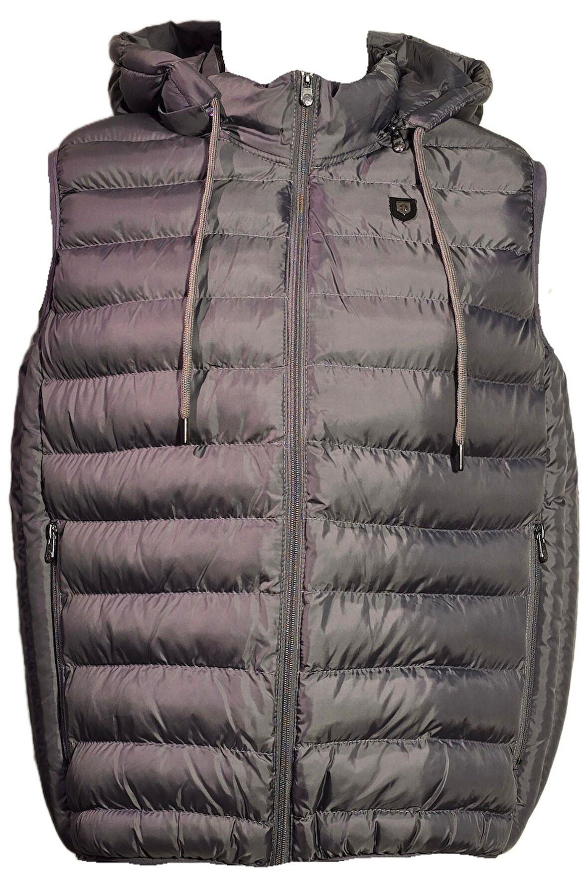 Campione 3429801 Erkek Kapşonlu Yelek Grey