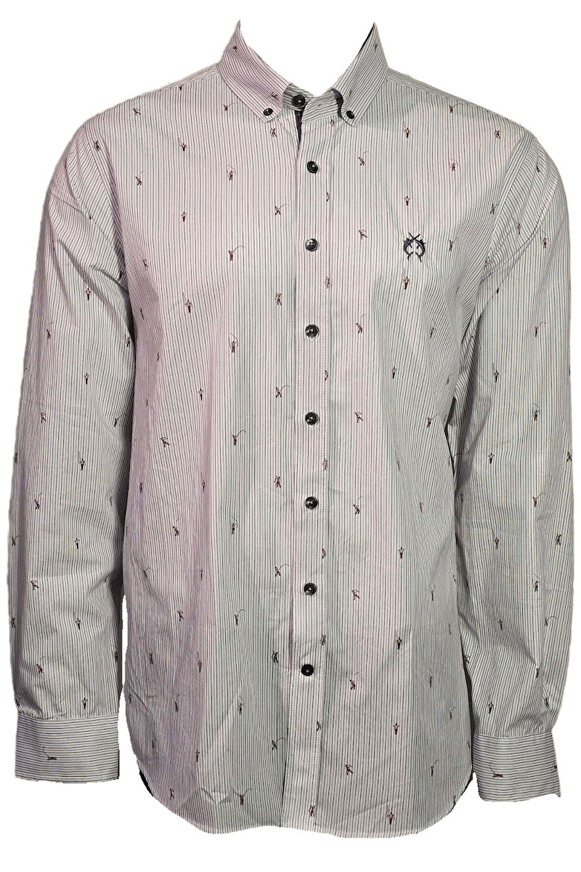 Campione 3709522 Erkek Çizgili Gömlek Flannel