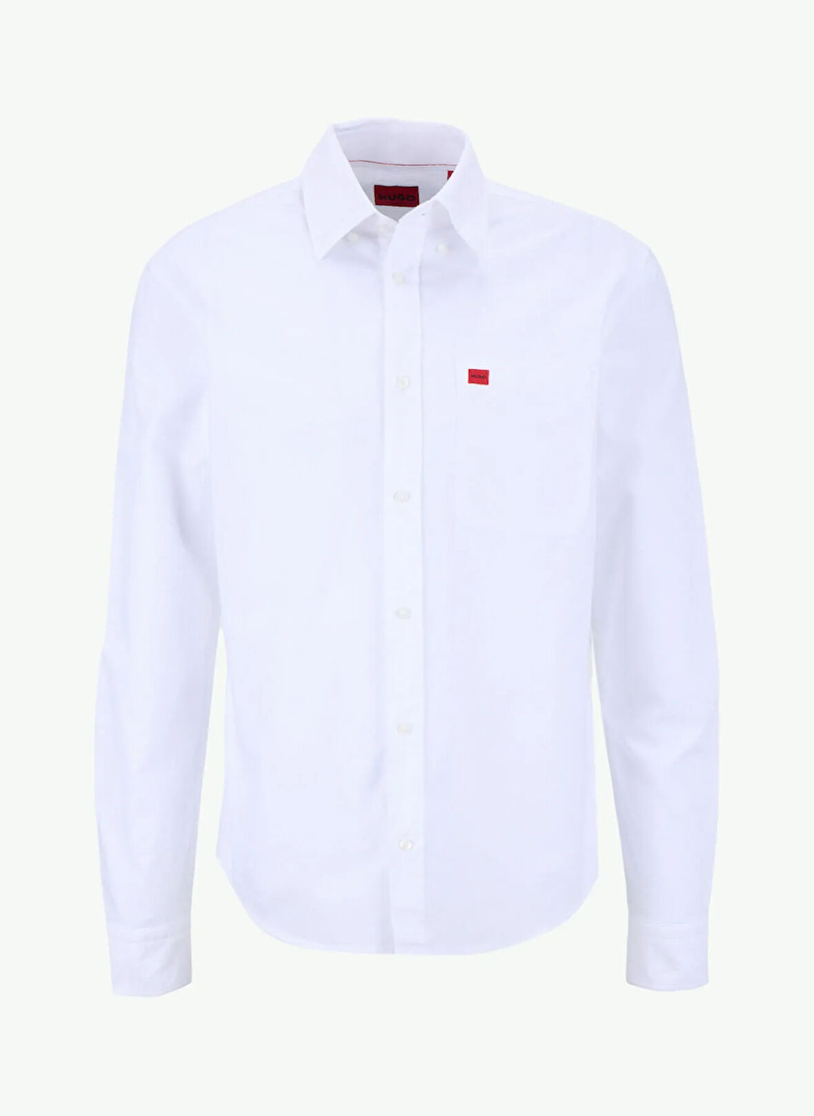 Hugo Slim Fit Beyaz Düz Erkek Gömlek 50479302_Evito