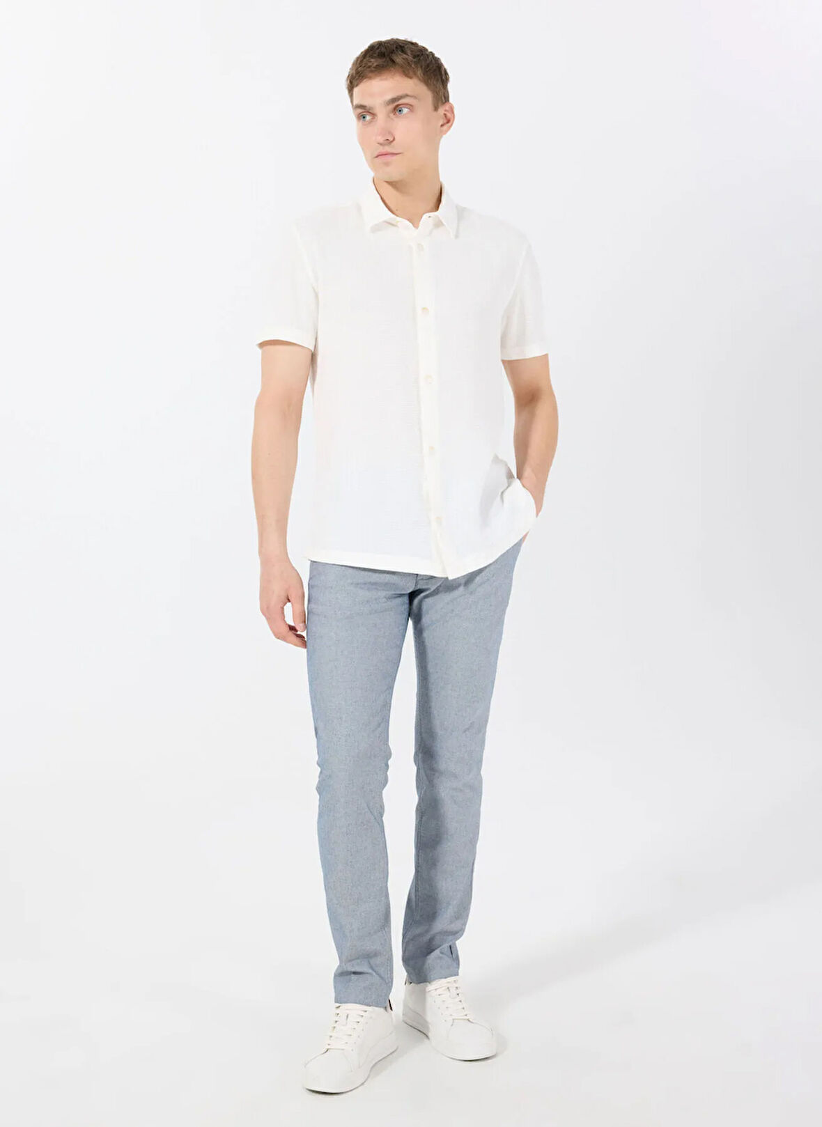 Boss Normal Bel Normal Paça Lacivert Erkek Chino Pantolon Chino_slim