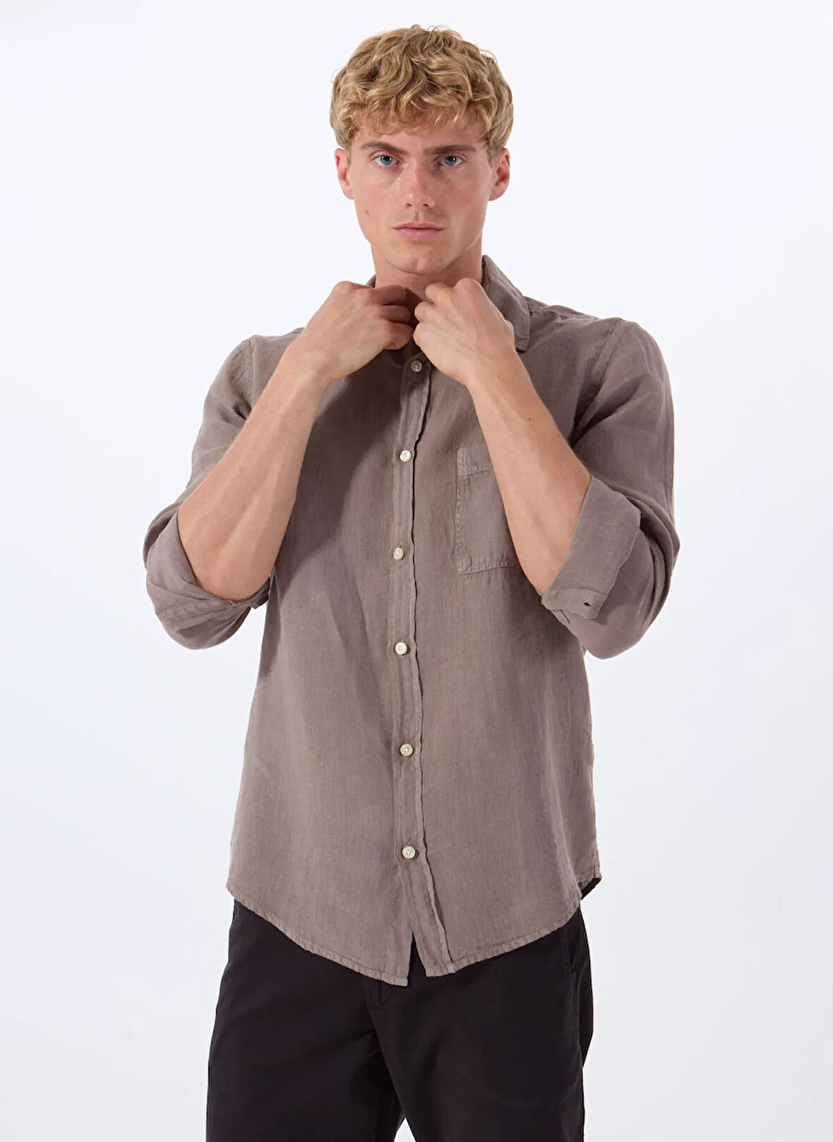 Boss Regular Fit Gömlek Yaka Kahve Erkek Gömlek Relegant