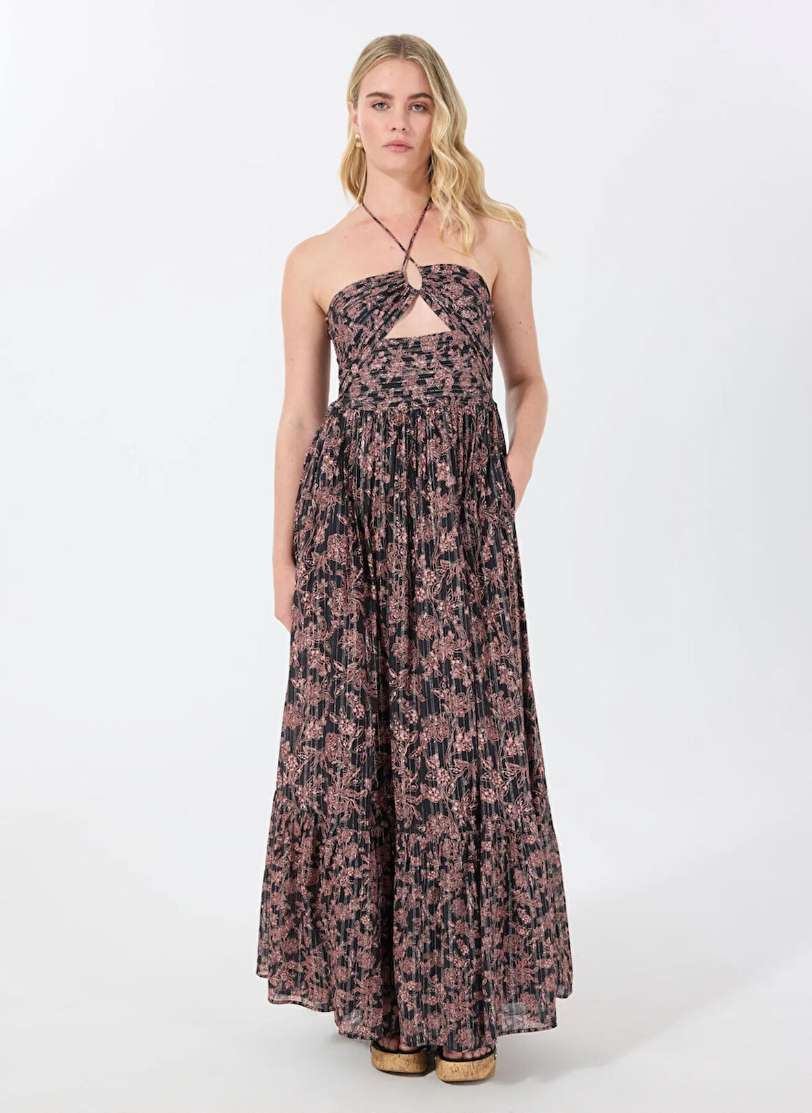 Boss Kare Yaka Düz Siyah Standart Kadın Elbise 50538359