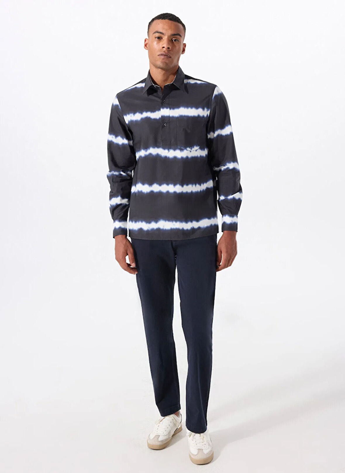 Lacivert Erkek Normal Bel Regular Fit Chino Pantolon Chino_Regular