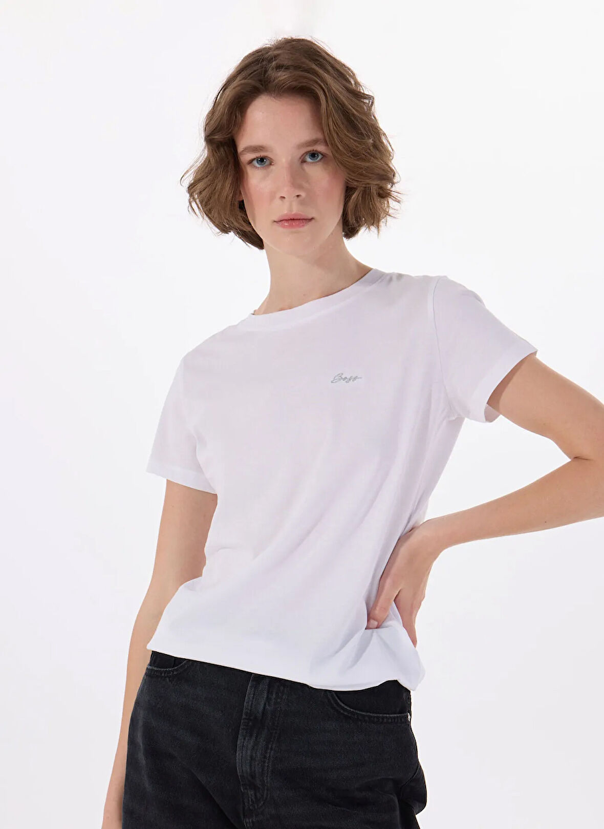 Boss T-Shirt, XS, Ekru