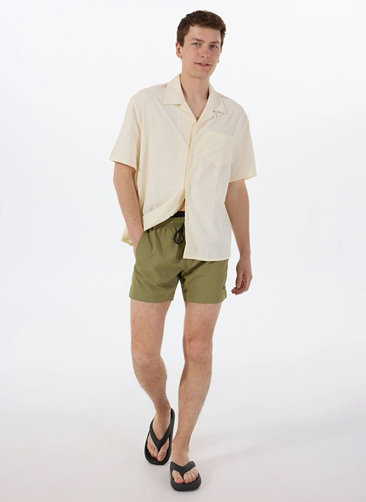 Boss Haki Erkek Şort Mayo Amur