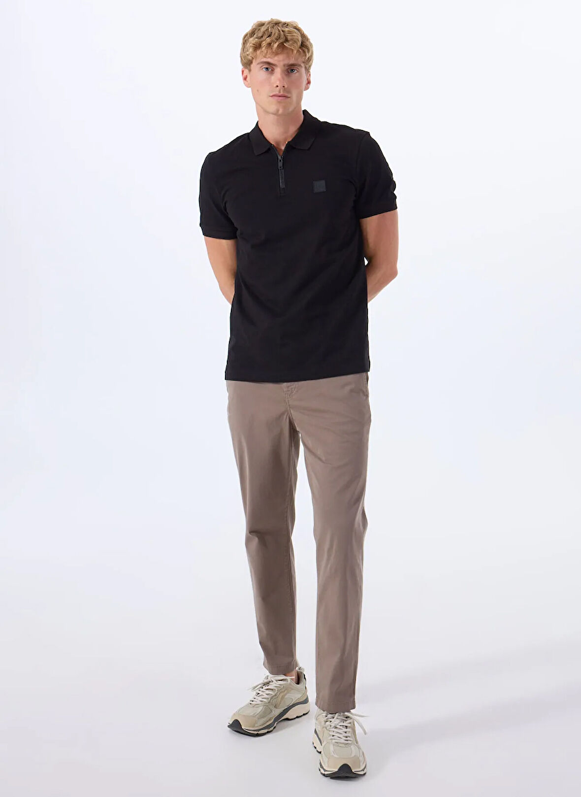 Kahve Erkek Normal Bel Tapered Fit Chino Pantolon Chino-Tapered