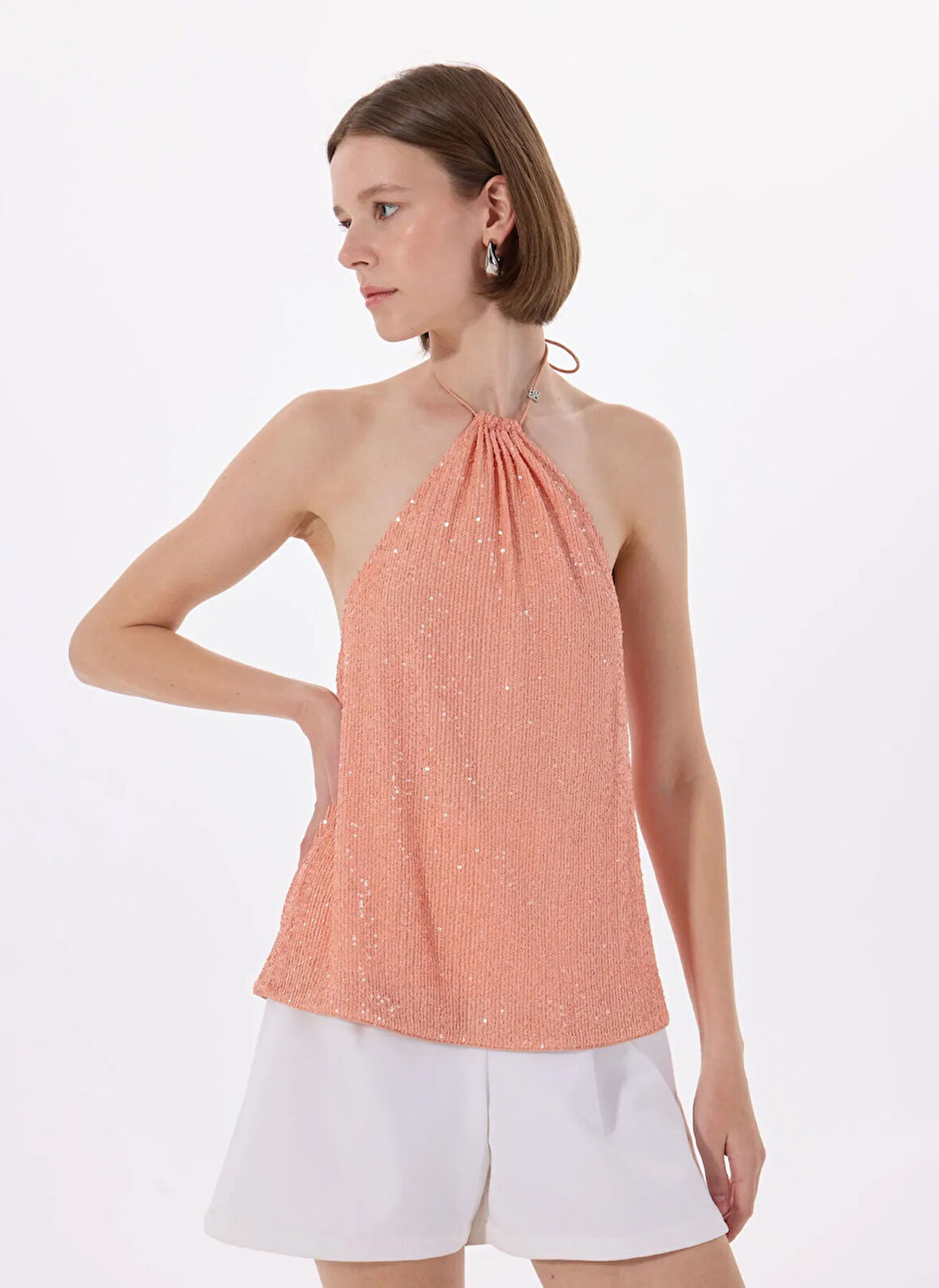 Hugo Klasik Yaka Düz Turuncu Kadın Bluz 50537010