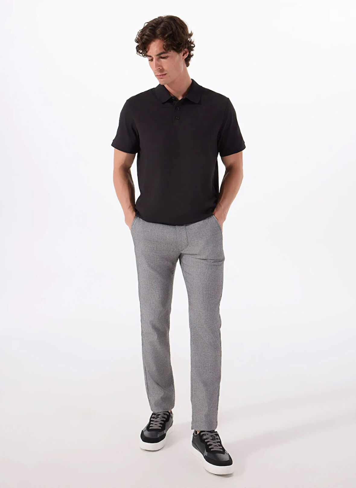 Boss Normal Bel Normal Paça Siyah Erkek Chino Pantolon Chino_slim