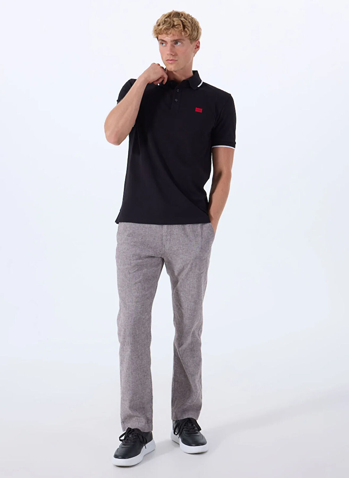 Açık Kahve Erkek Bağlamalı Bel Regular Fit Chino Pantolon Sanderson