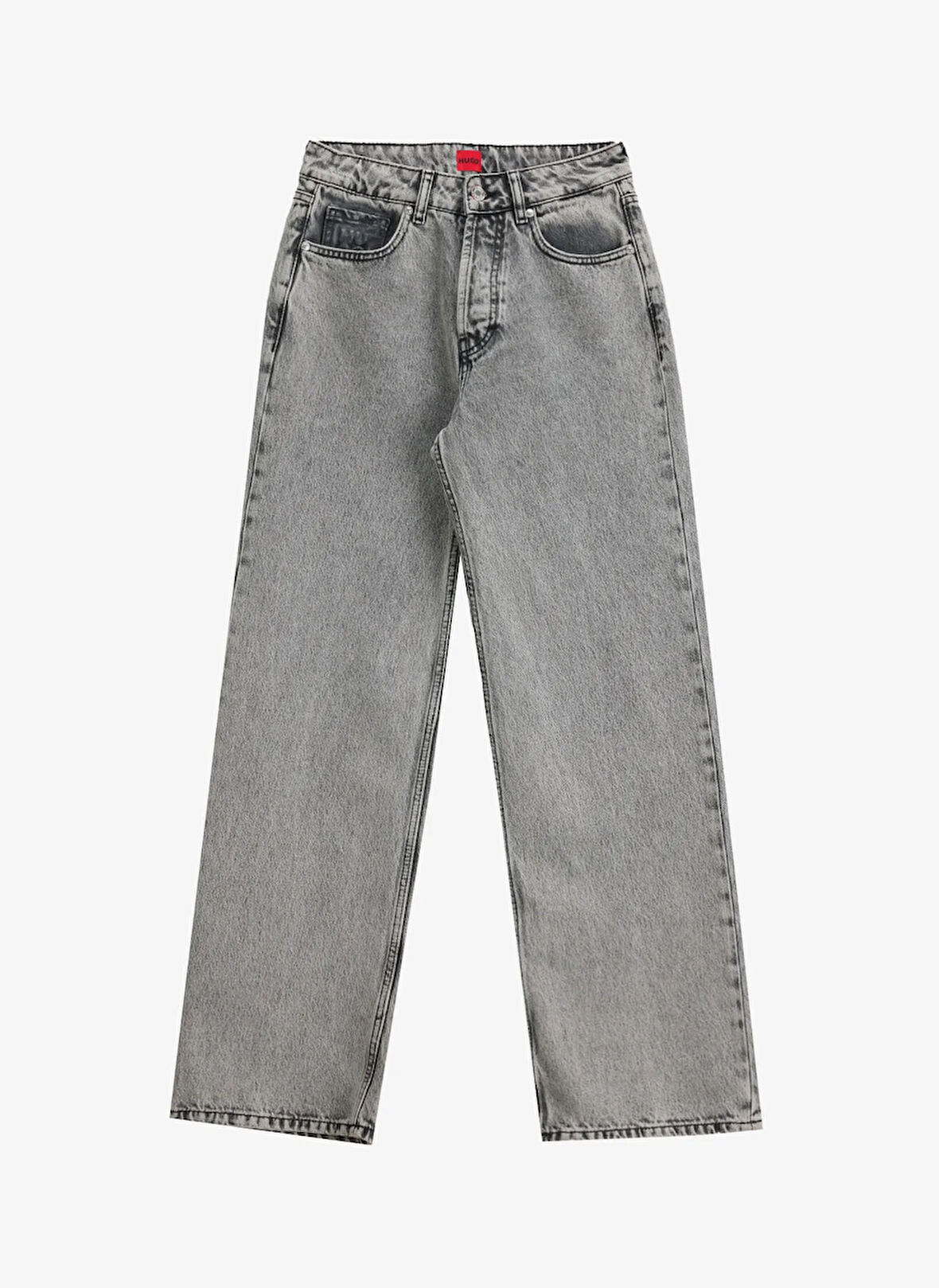 Hugo Yüksek Bel Normal Paça Straight Gri Kadın Denim Pantolon 50539781