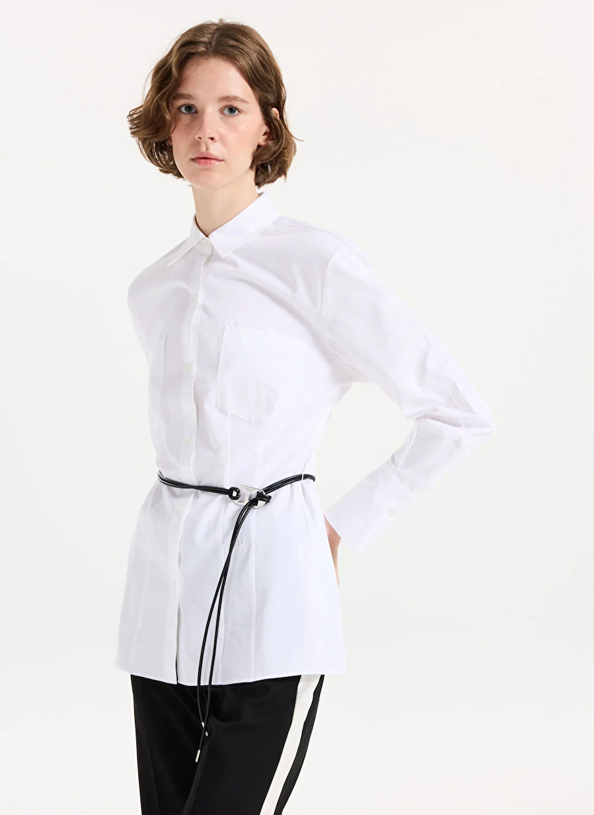 Hugo Normal Gömlek Yaka Beyaz Kadın Gömlek 50543364