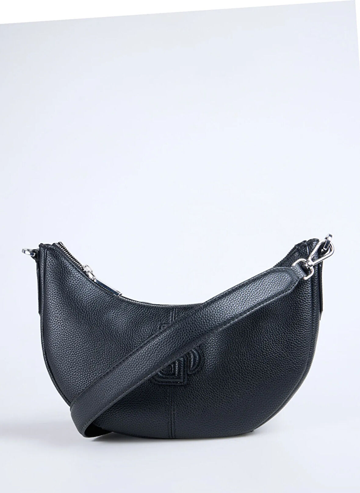 Boss Siyah Kadın Çapraz Çanta Anett Halfmoon