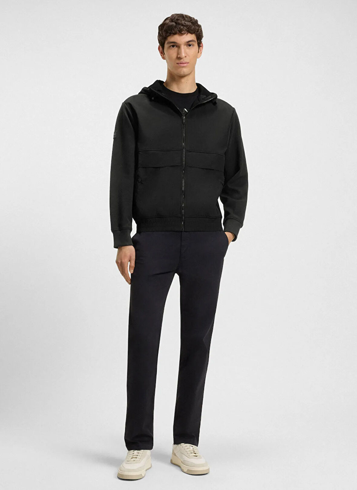 Boss Kapüşon Yaka Siyah Erkek Sweatshırt Ze__hood