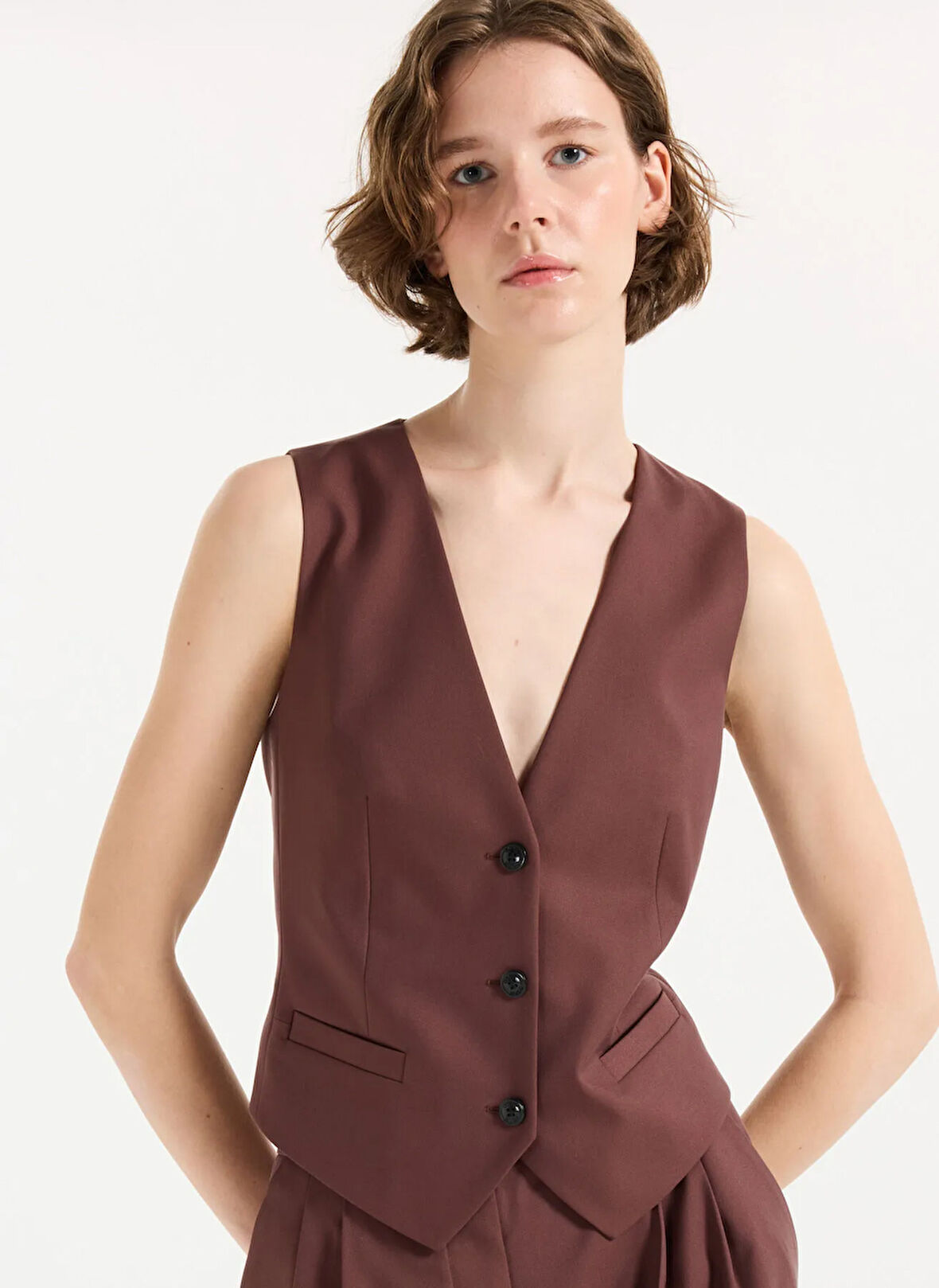 Hugo Kahve Kadın Yelek 50545278