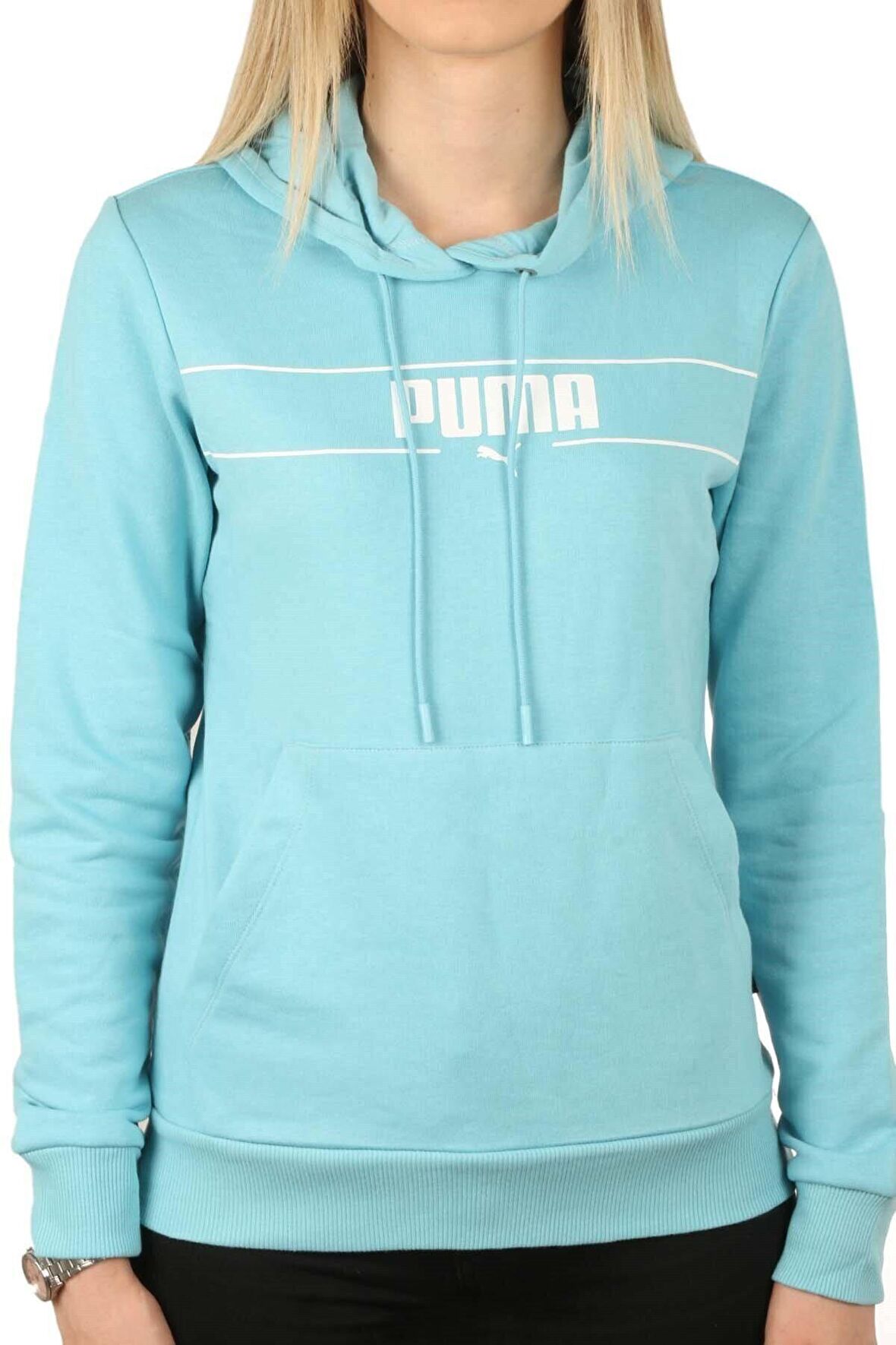 Puma Blank Base 58640003 Kadın SWEATSHIRT MAVİ