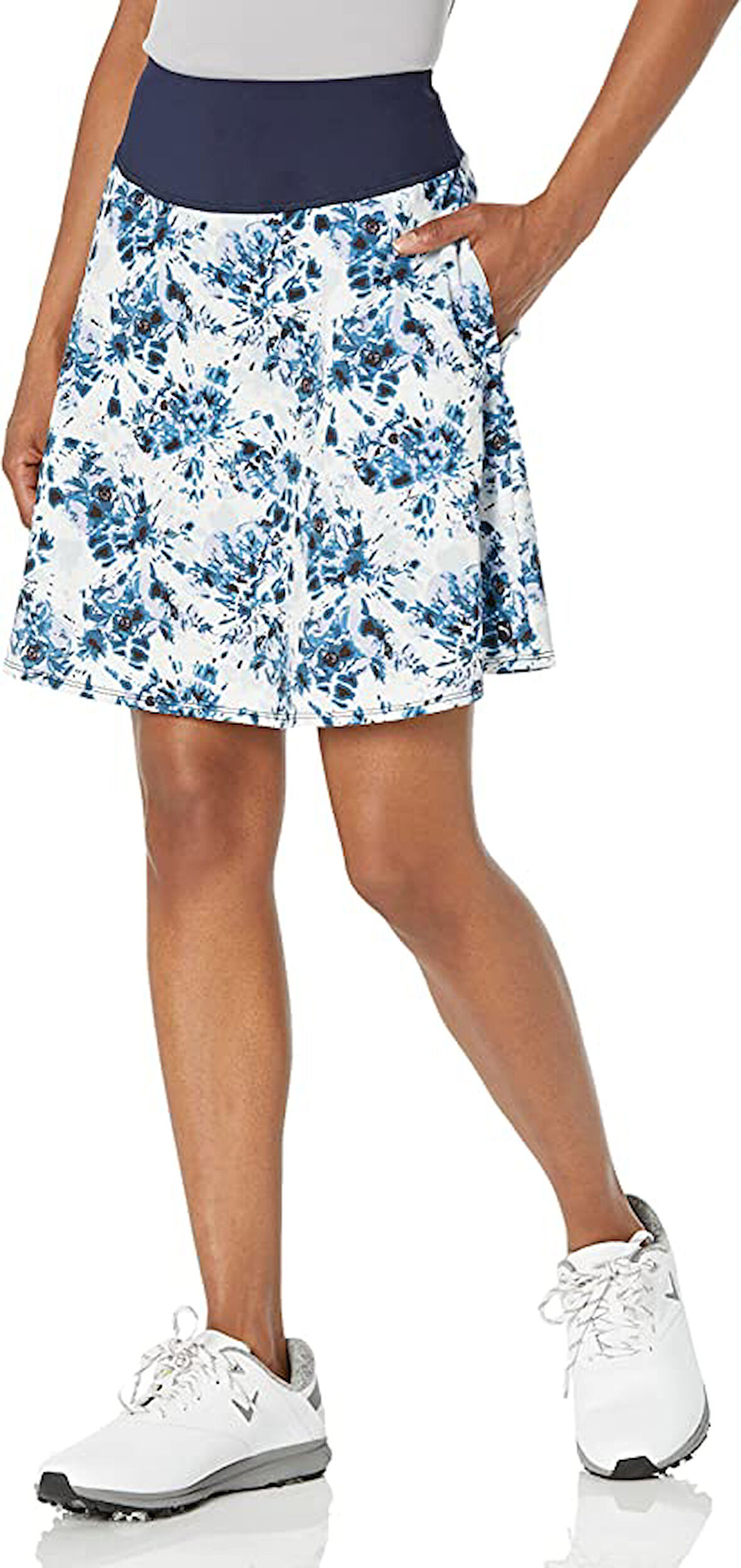 Puma Pwrshape Watercolor Floral Golf Skirt - Kadın Şortlu Etek