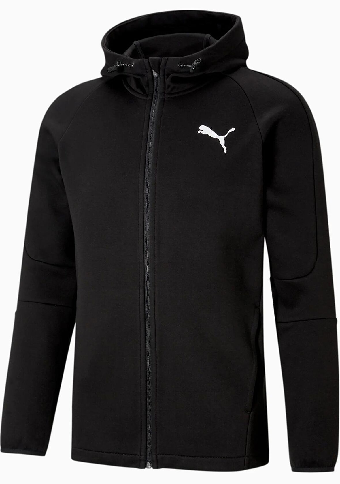 Puma EVOSTRIPE Core FZ Hoodie SİYAH Erkek Eşofman Üstü