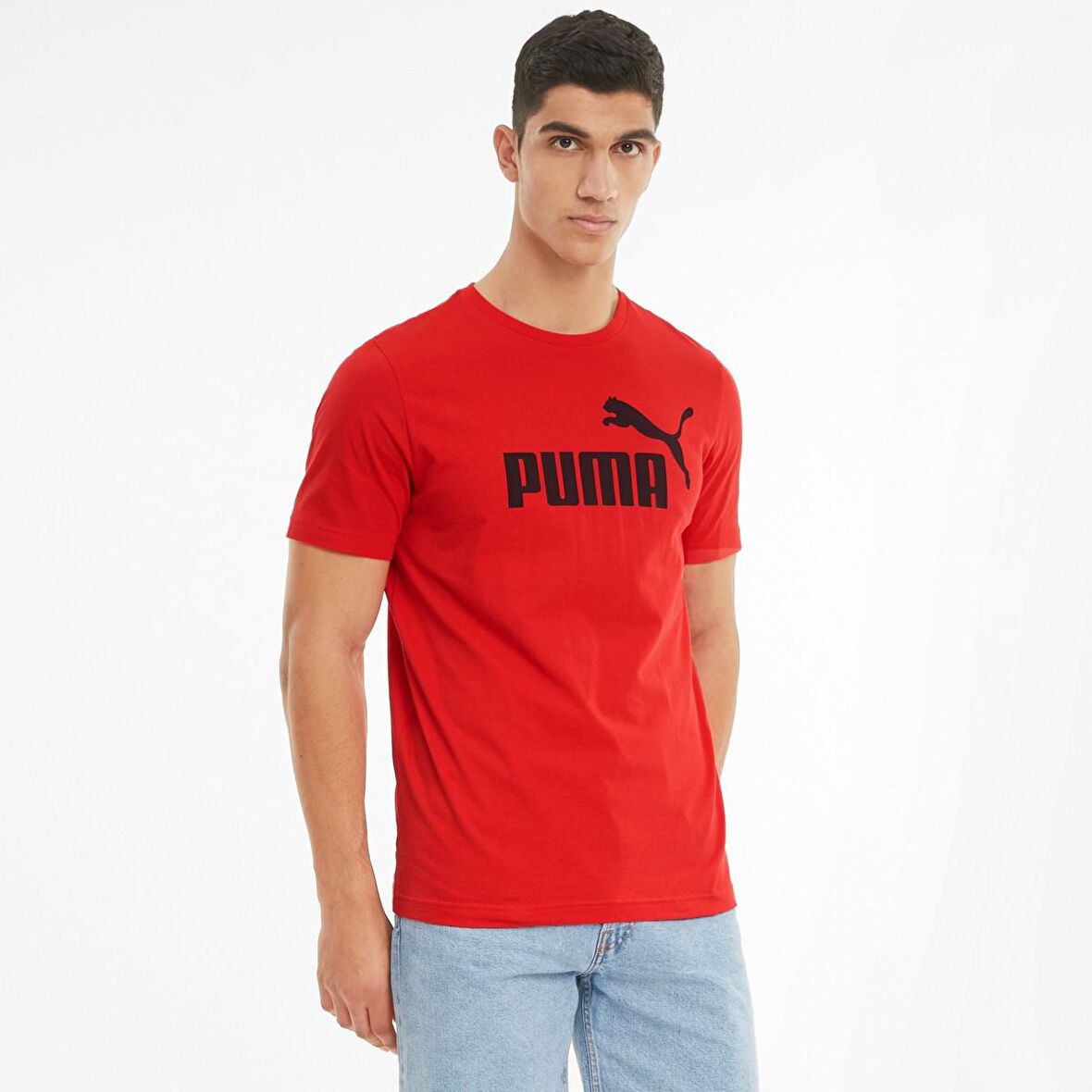 Puma Ess Logo Tee Erkek Üst & T-shirt  - 58666611