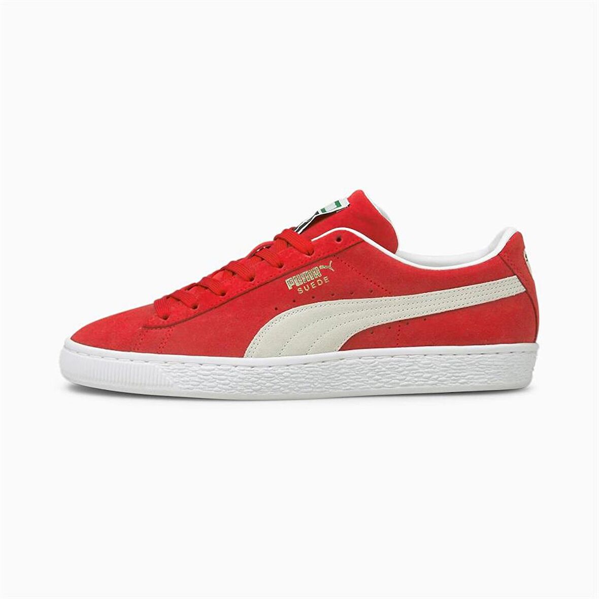 Puma Suede Classic XXI High Risk Red Sneaker Erkek Günlük Spor Ayakkabı Kırmızı-Beyaz 37491502
