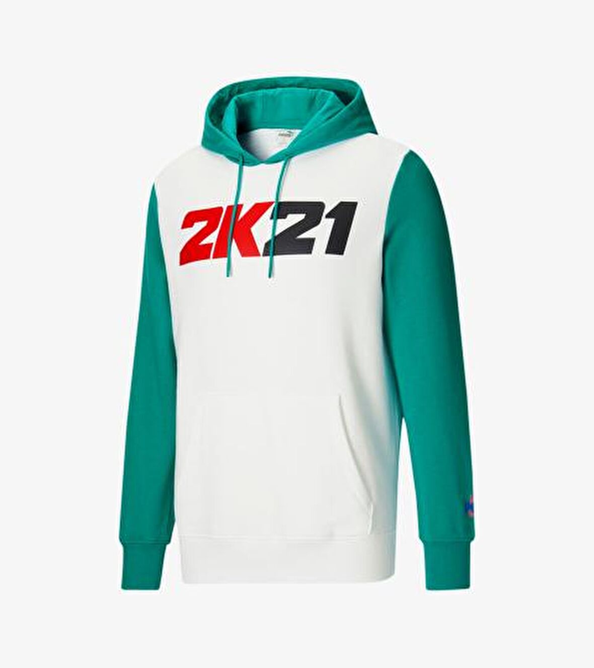 Puma 2K Erkek Basketbol Kapüşonlu Sweatshirt 53292201 beyaz