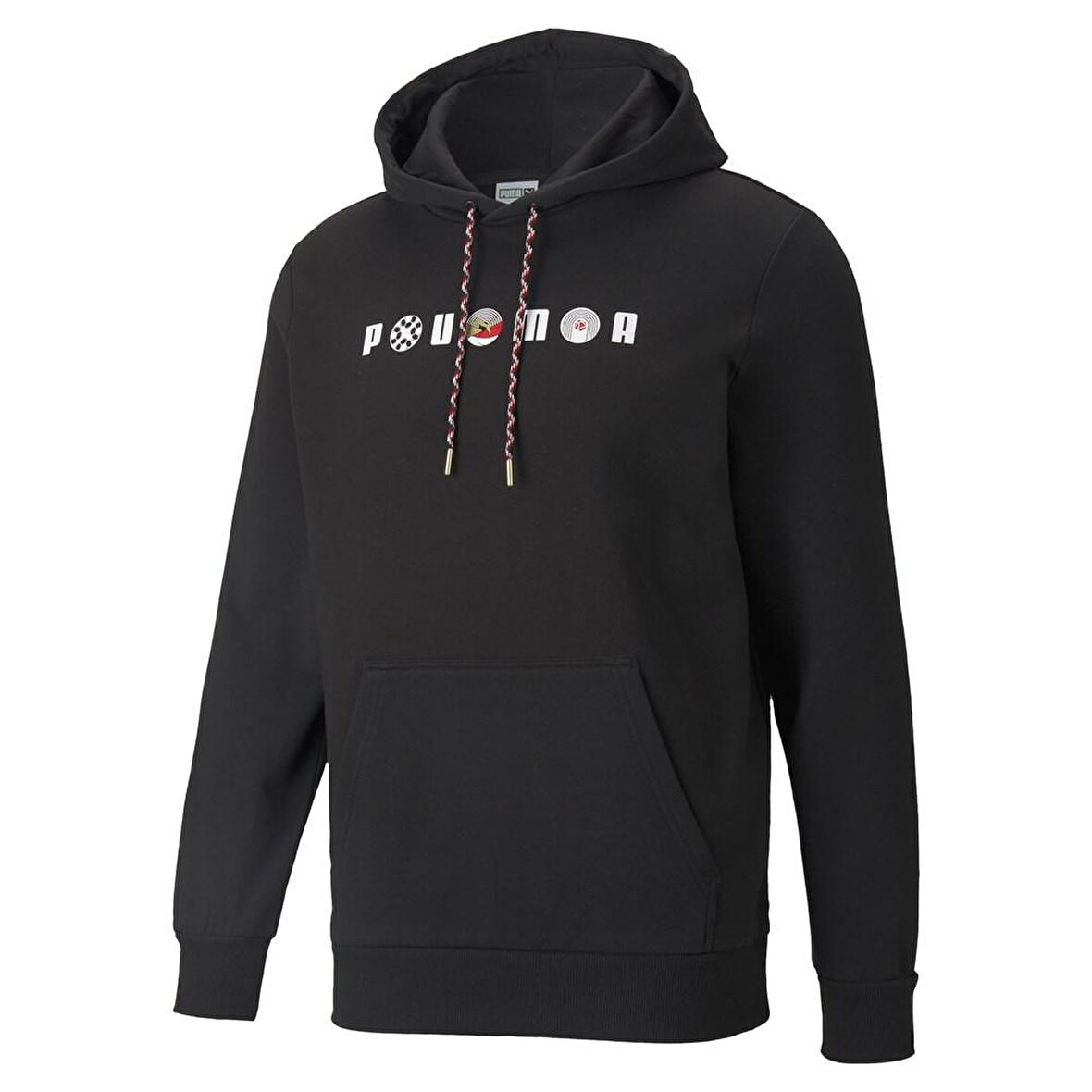 Puma As Graphic Hoodie Tr Erkek Siyah Sweatshirt -