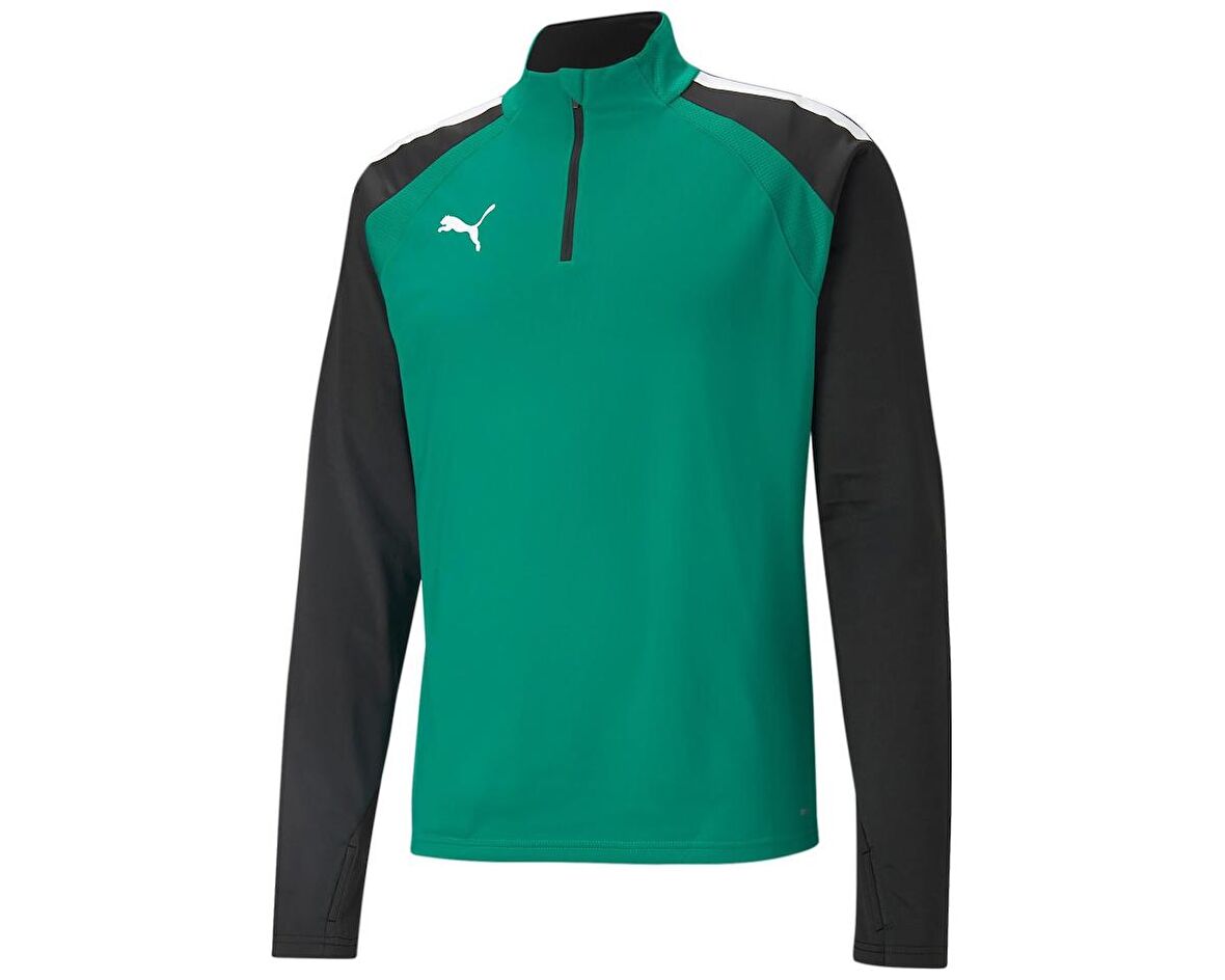 Puma Teamliga 1/4 Zip Top Erkek Futbol Ceketi 65723605 Yeşil