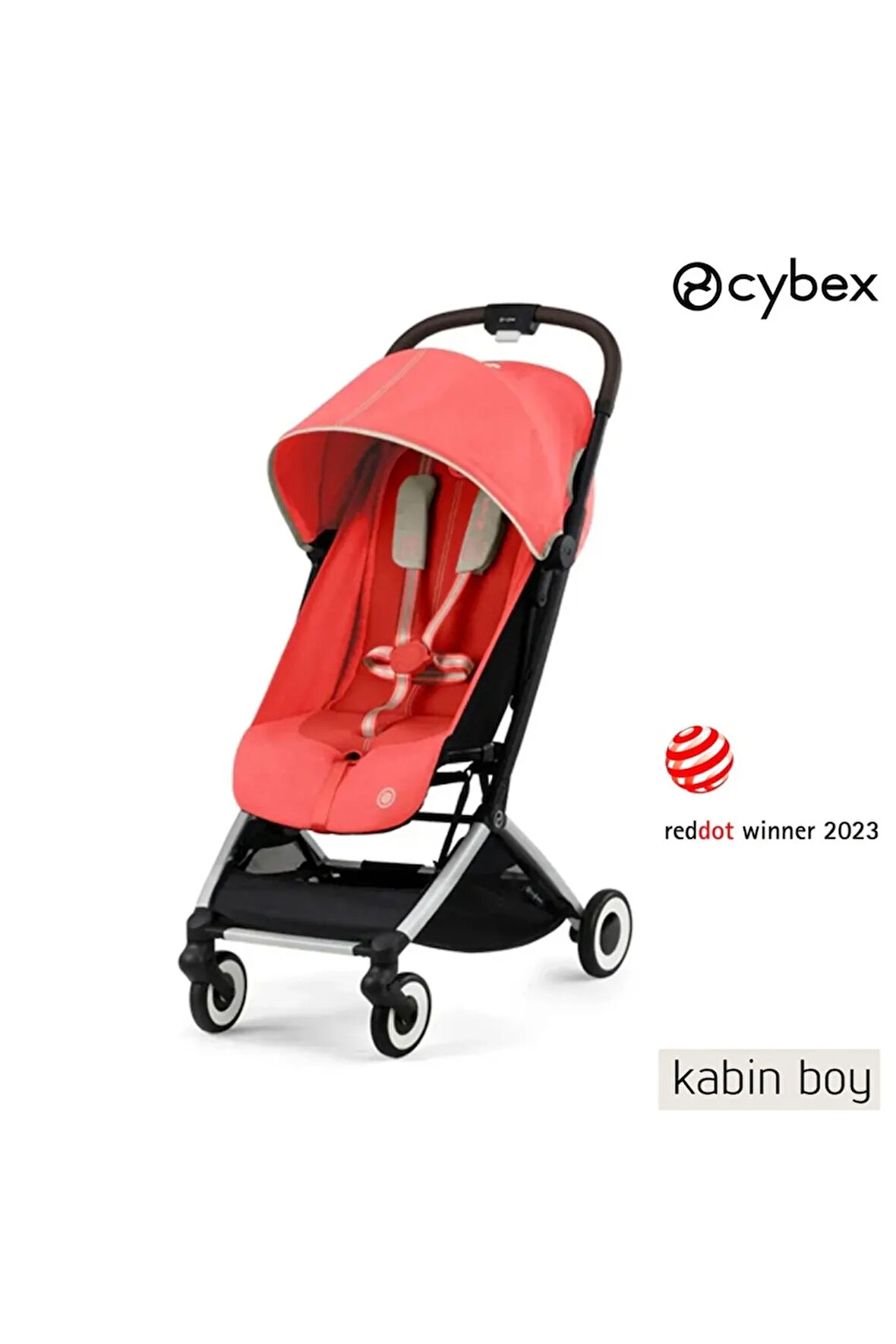 Orfeo (hibiscus red) kabin boy bebek arabası