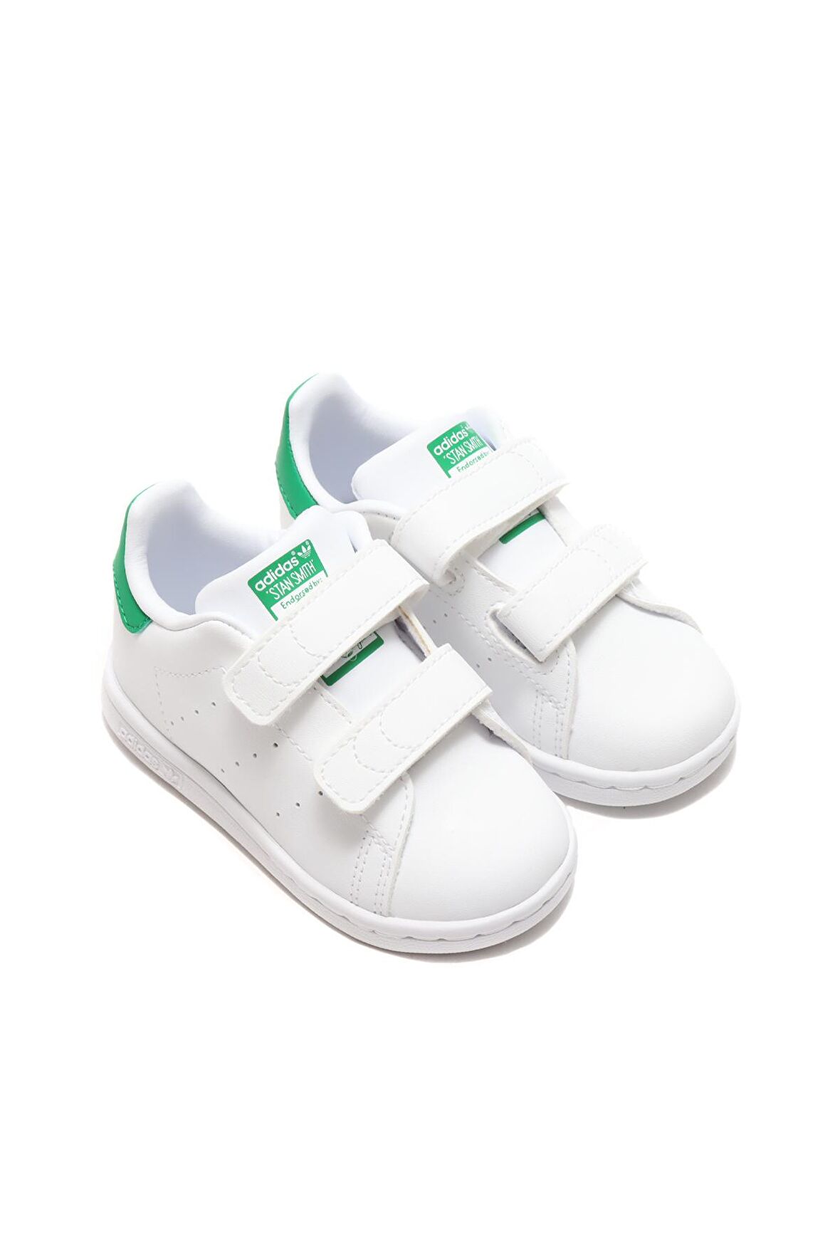 adidas Beyaz - Yeşil Bebek Yürüyüş Ayakkabısı FX7532 STAN SMITH