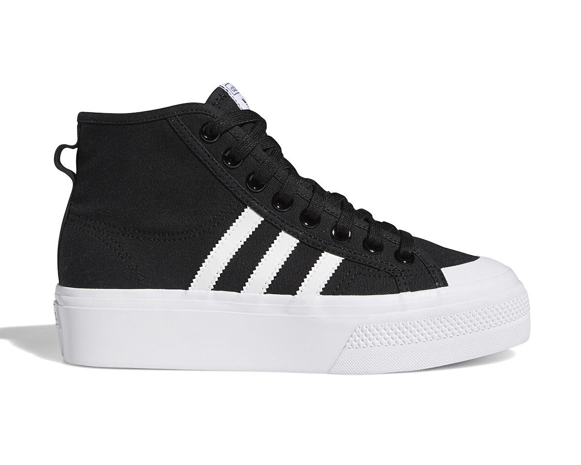 adidas Nizza Platform Mid W Kadın Günlük Ayakkabı FY2783 Siyah