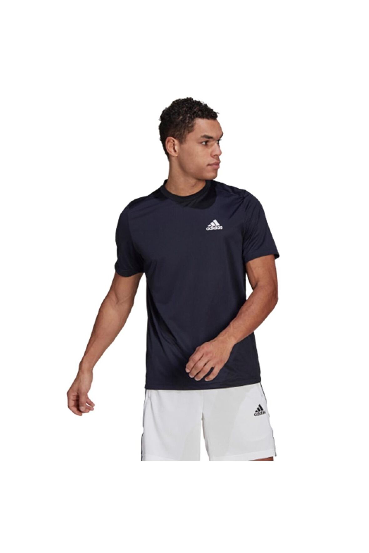 Adidas GM2097 M Pl T Lacivert-Beyaz Erkek T-Shirt