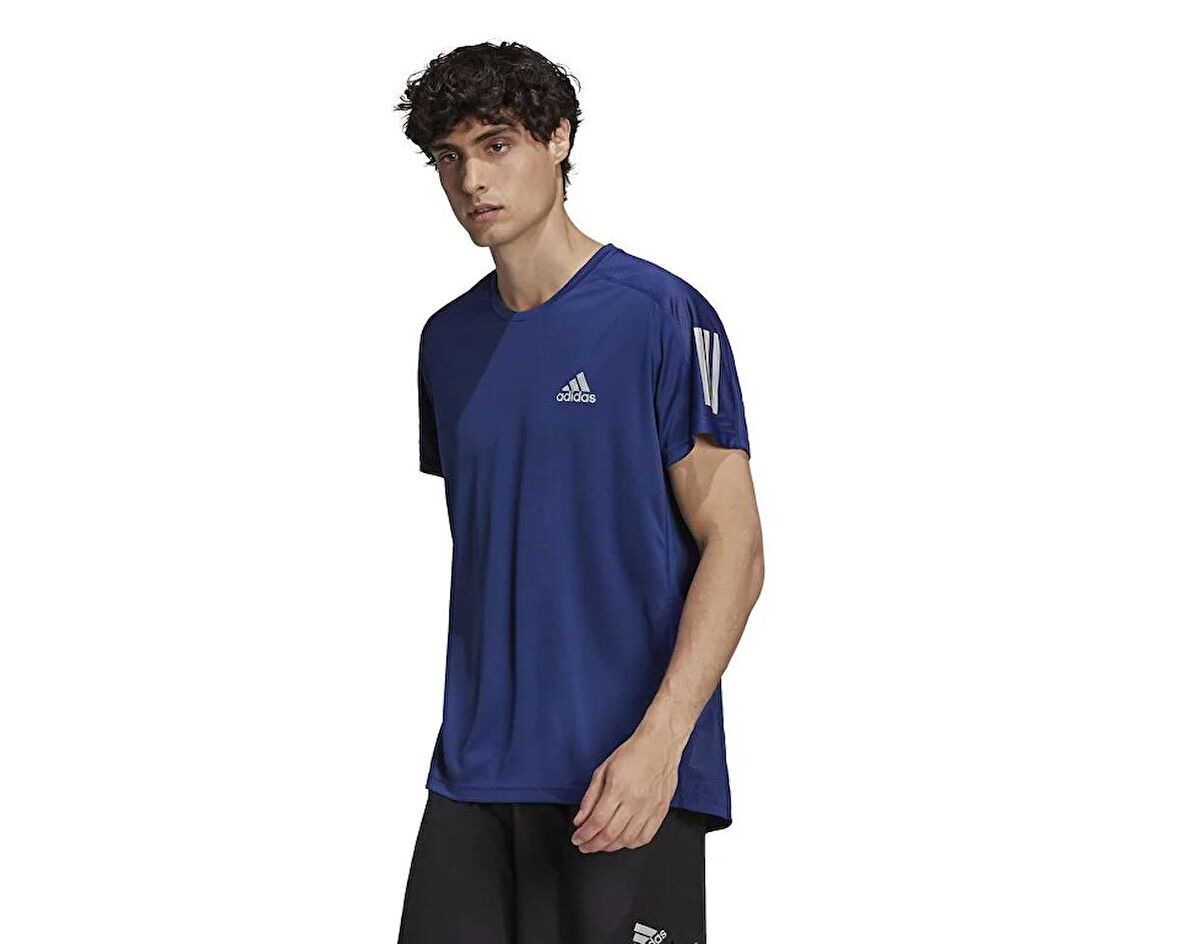 adidas Own The Run Tee Erkek Koşu Tişörtü H34494 Lacivert