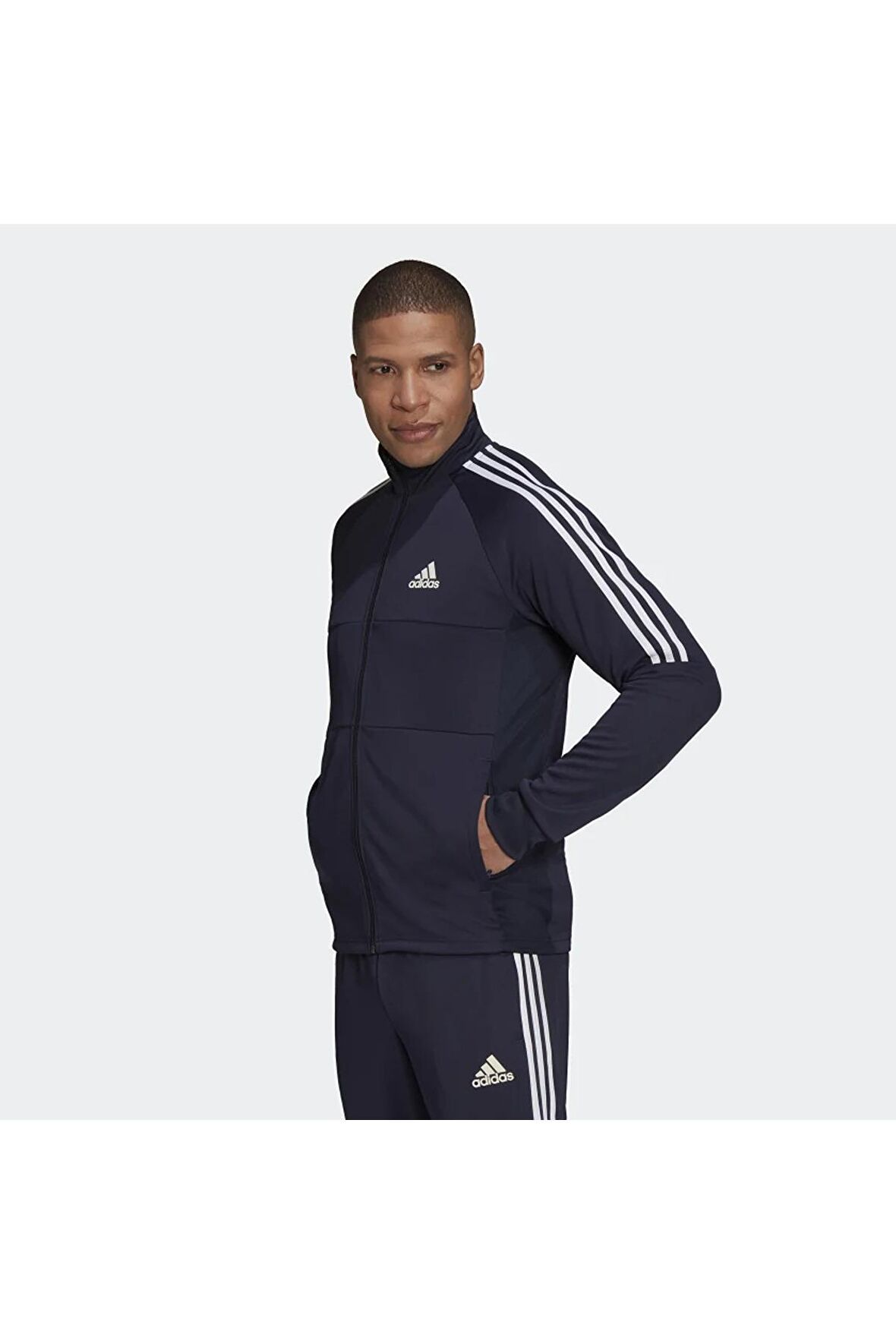 adidas Lacivert Erkek Zip Ceket H28903 M SERENO TJ