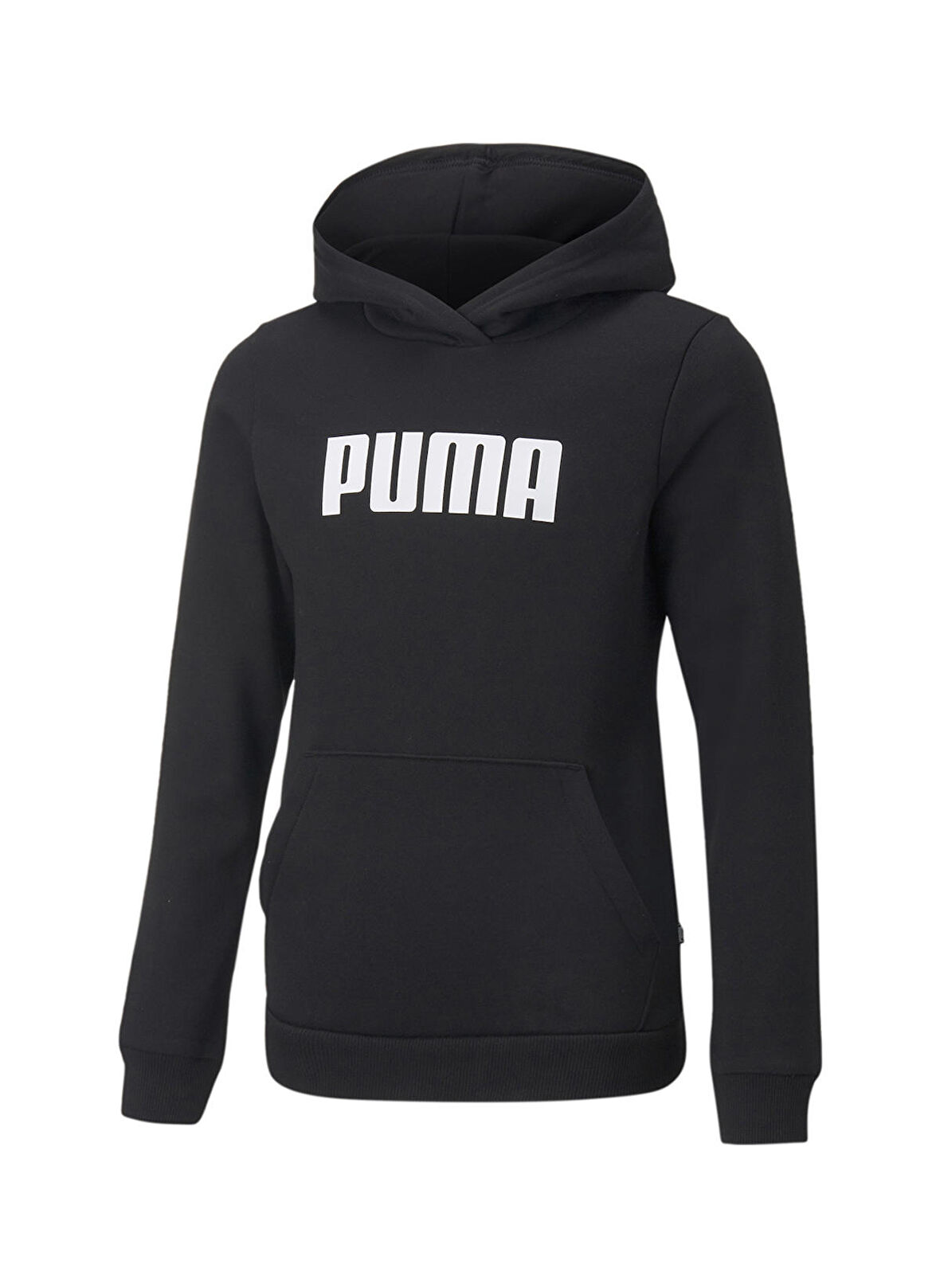 Puma Siyah Kız Çocuk Kapüşonlu Uzun Kollu Baskılı Sweatshirt 84758703 Girls ESS PUMA Hoody FL