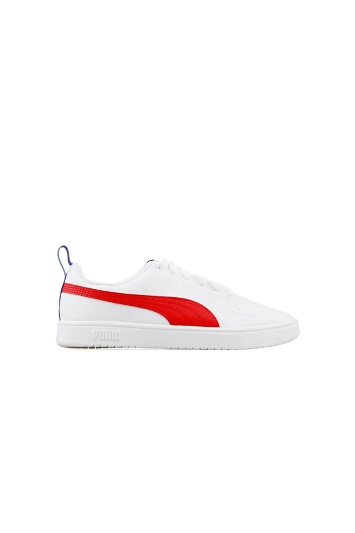 384311-05 Puma Puma Rickie Jr Unisex Spor Ayakkabı White-High Risk Red-Dazzling Blue