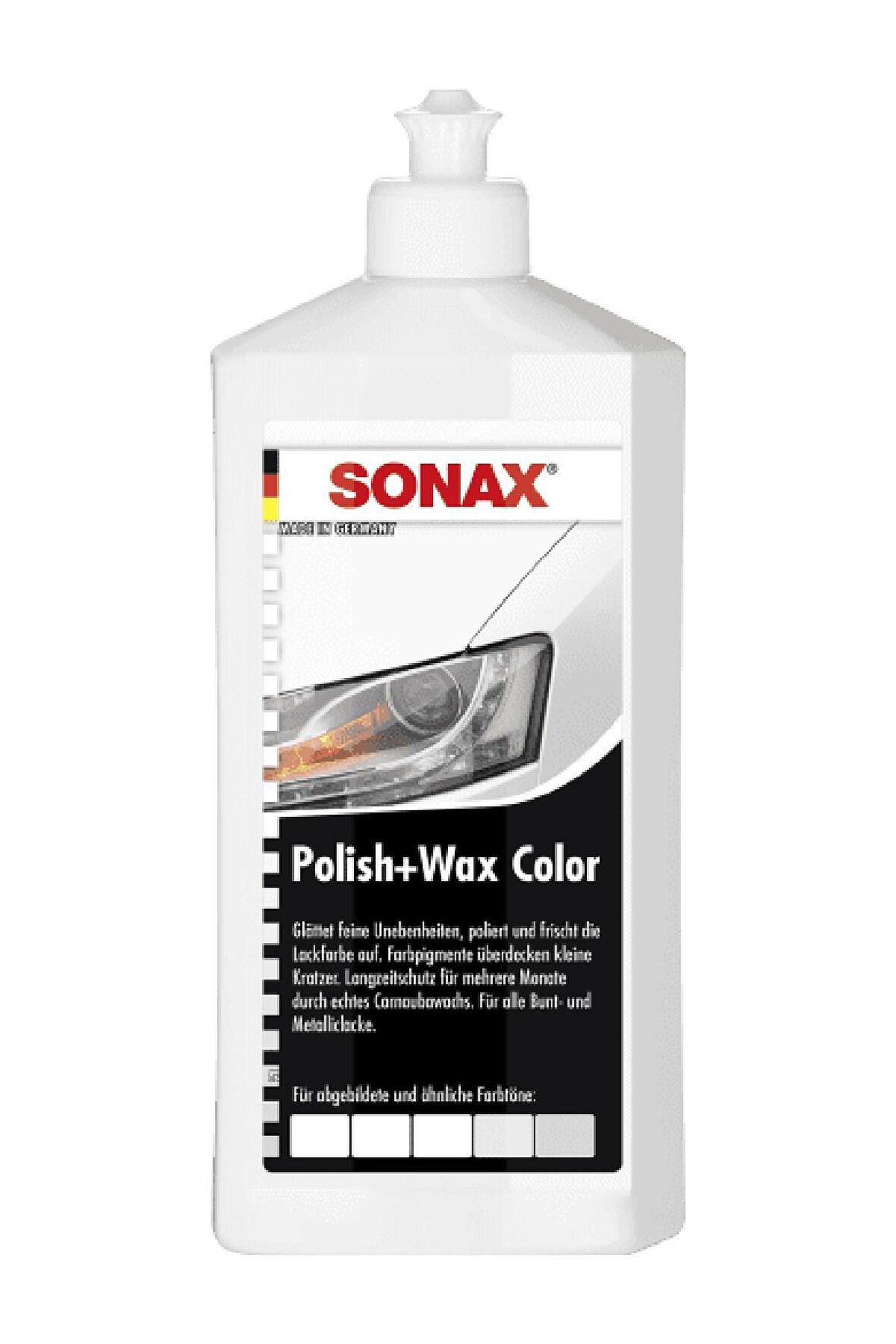 Sonax Renkli Nano Parlatıcı ve Koruyucu Cila Beyaz 250 ml